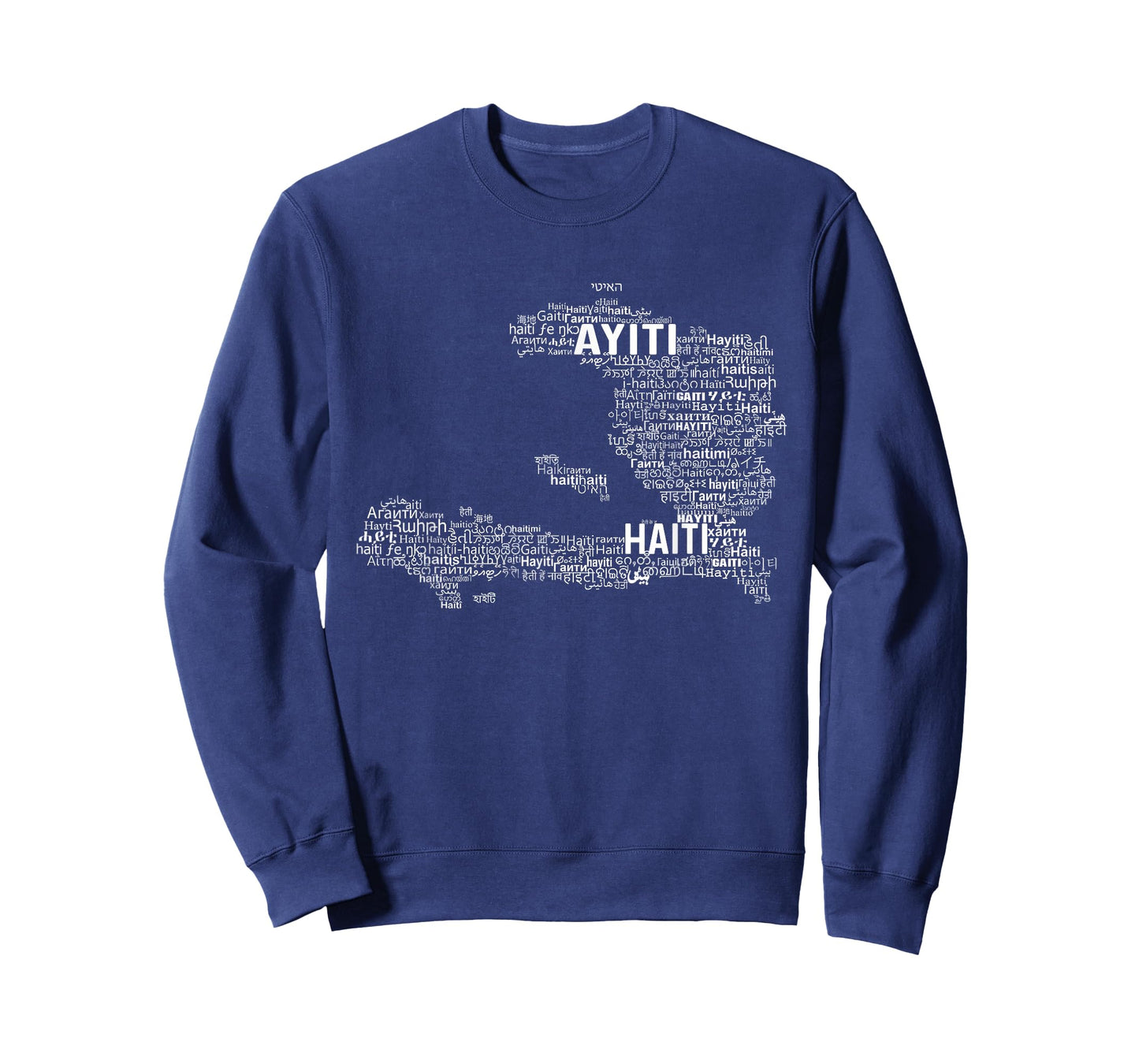 Haiti Map, Haiti in world languages T-Shirt