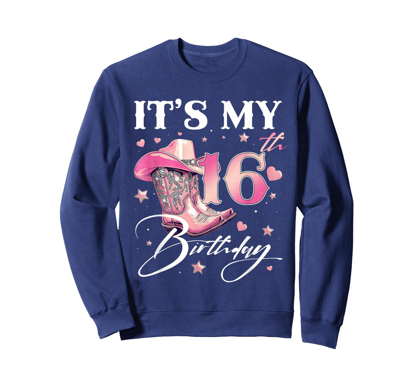 Cowgirl It's My 16th Birthday Western Linedance Boots Lover T-Shirt
