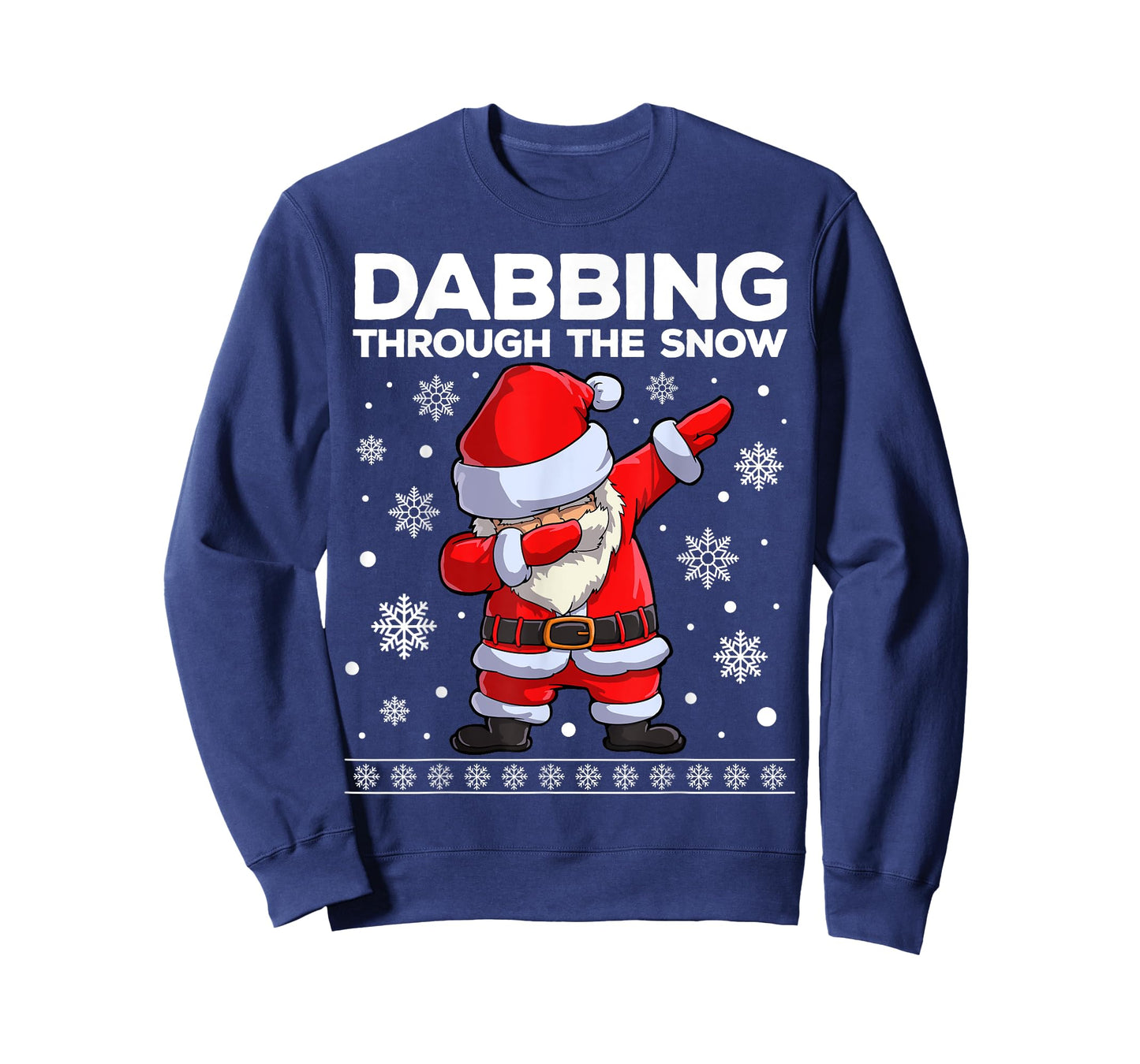 Christmas Santa Dabbing Through The Snow Xmas Boys Men Dab T-Shirt