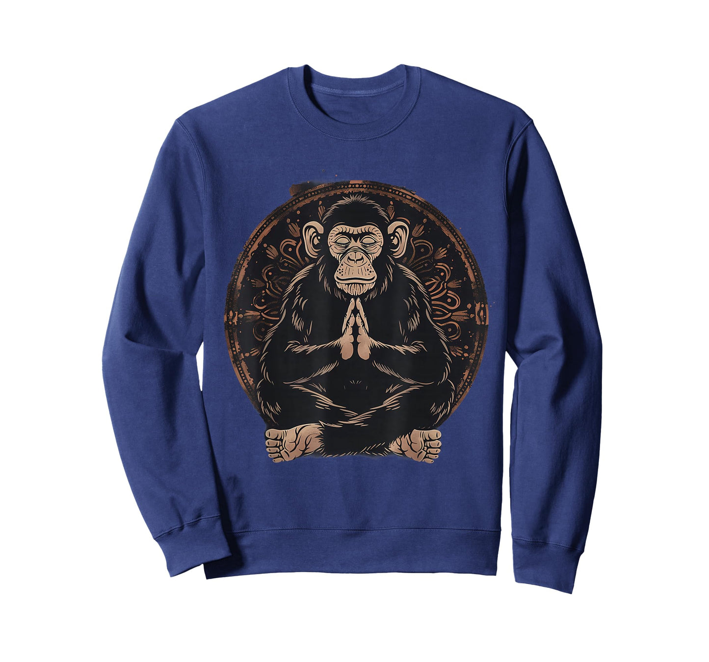 Meditation Monkey Mandala Buddhist Zen Buddha Spiritual T-Shirt