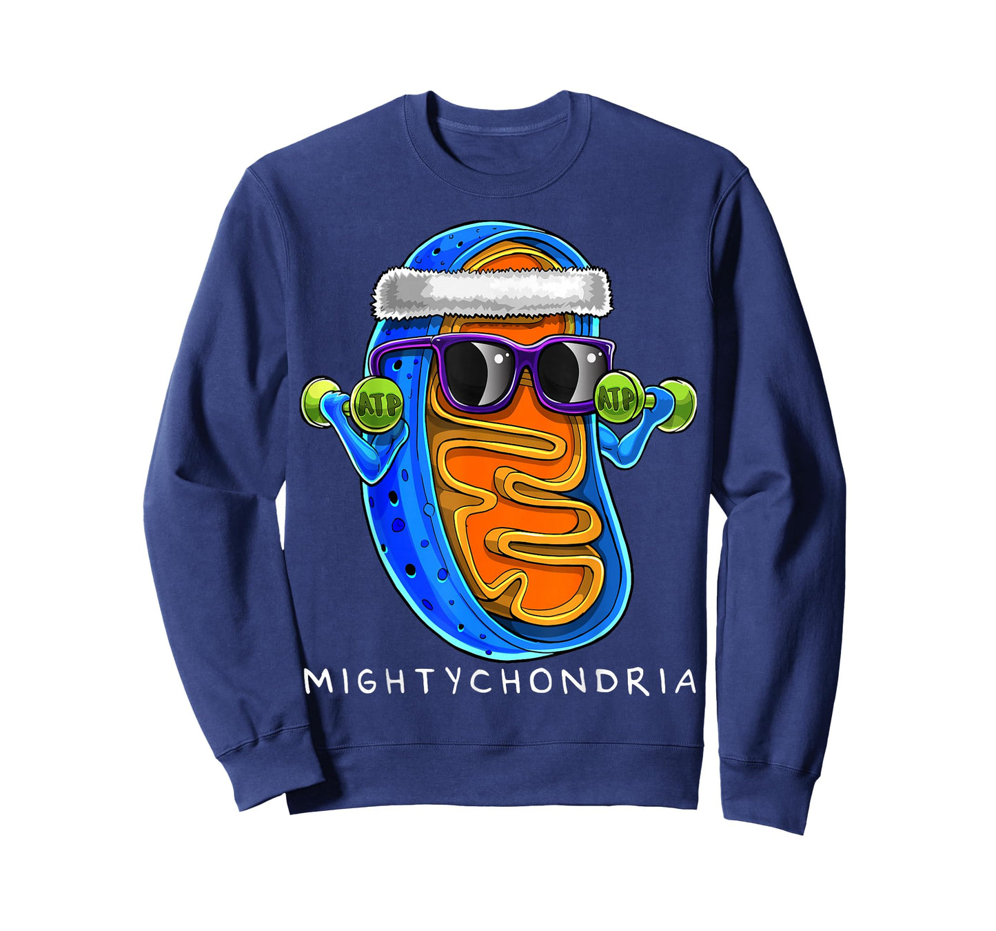 Mightychondria Cellular Biology Science Teacher Funny Gift T-Shirt Small