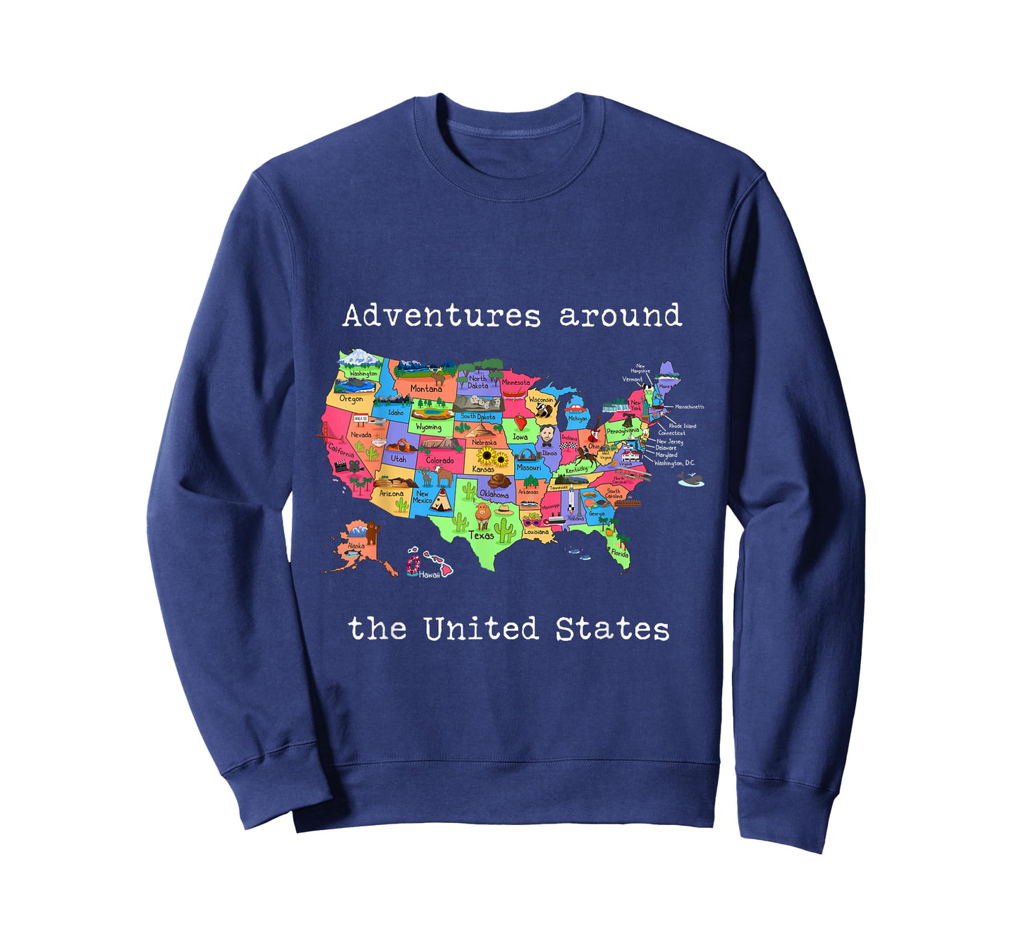 United States Design - Travel America USA Map T-Shirt