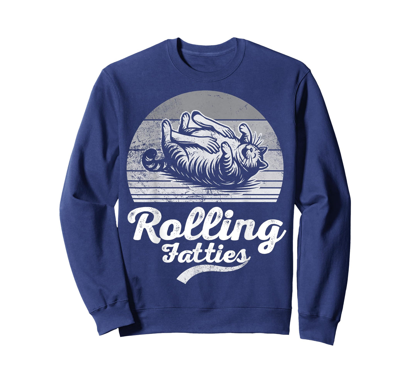 Rolling Fatties Funny Cat Art T-Shirt
