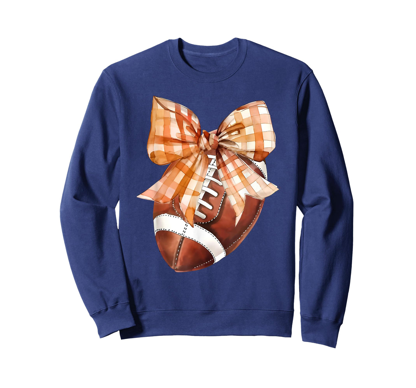 Coquette Bow American Football Autumn Thanksgiving Game Day T-Shirt