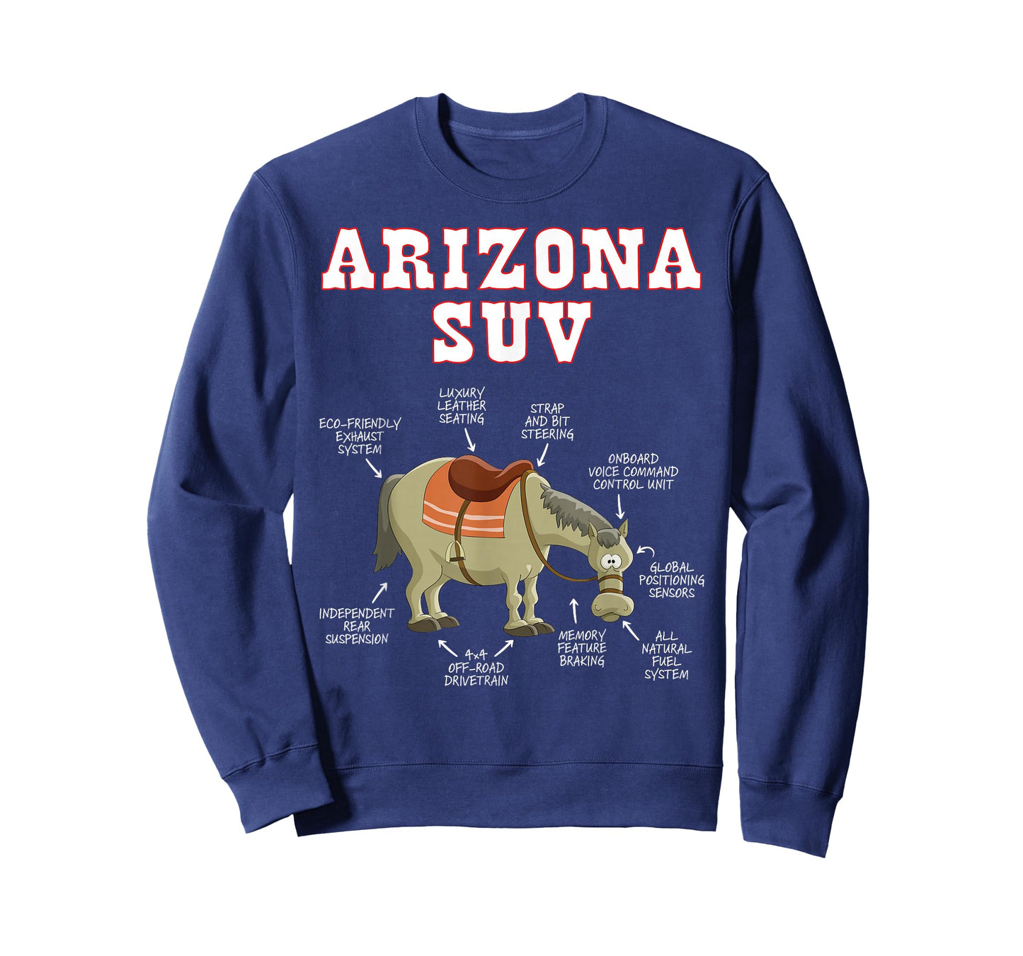 Arizona AZ SUV Funny Joke Horse Mule Souvenir Gift T-Shirt