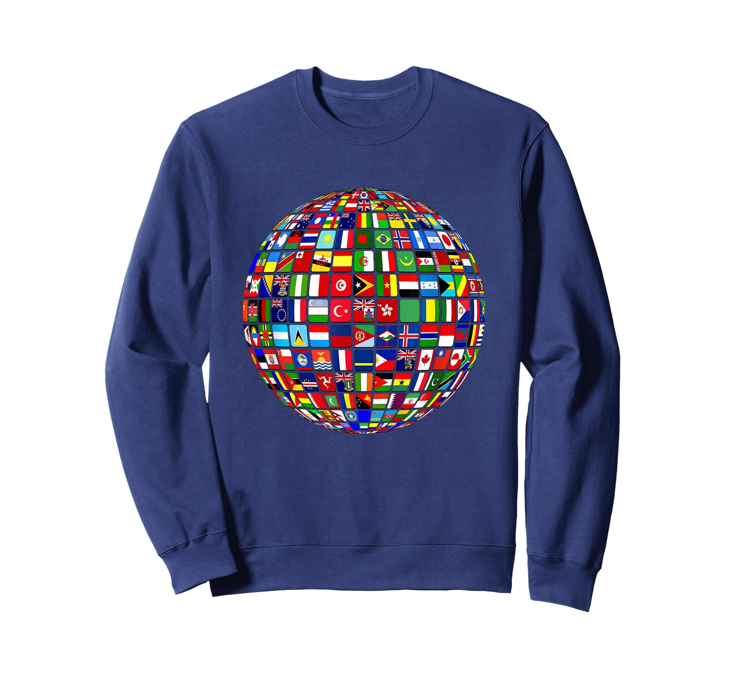 International world flags and world map for children T-Shirt