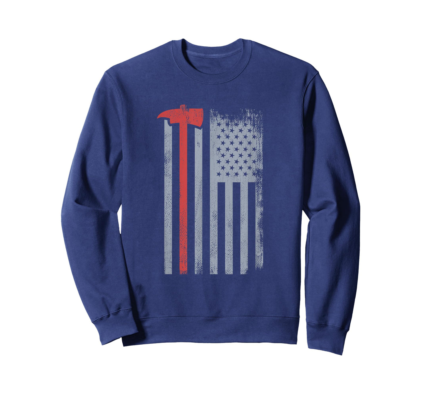 Thin Red Line Redline Gift American Flag Red Axe Firefighter T-Shirt