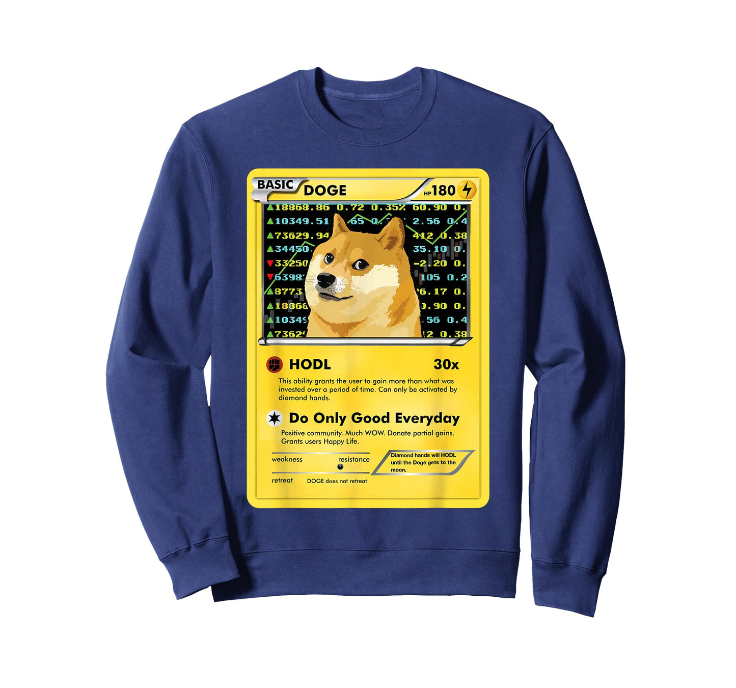 Funny Dogecoin T-Shirt Doge HODL Card Crypto Meme Men Kids T-Shirt Small