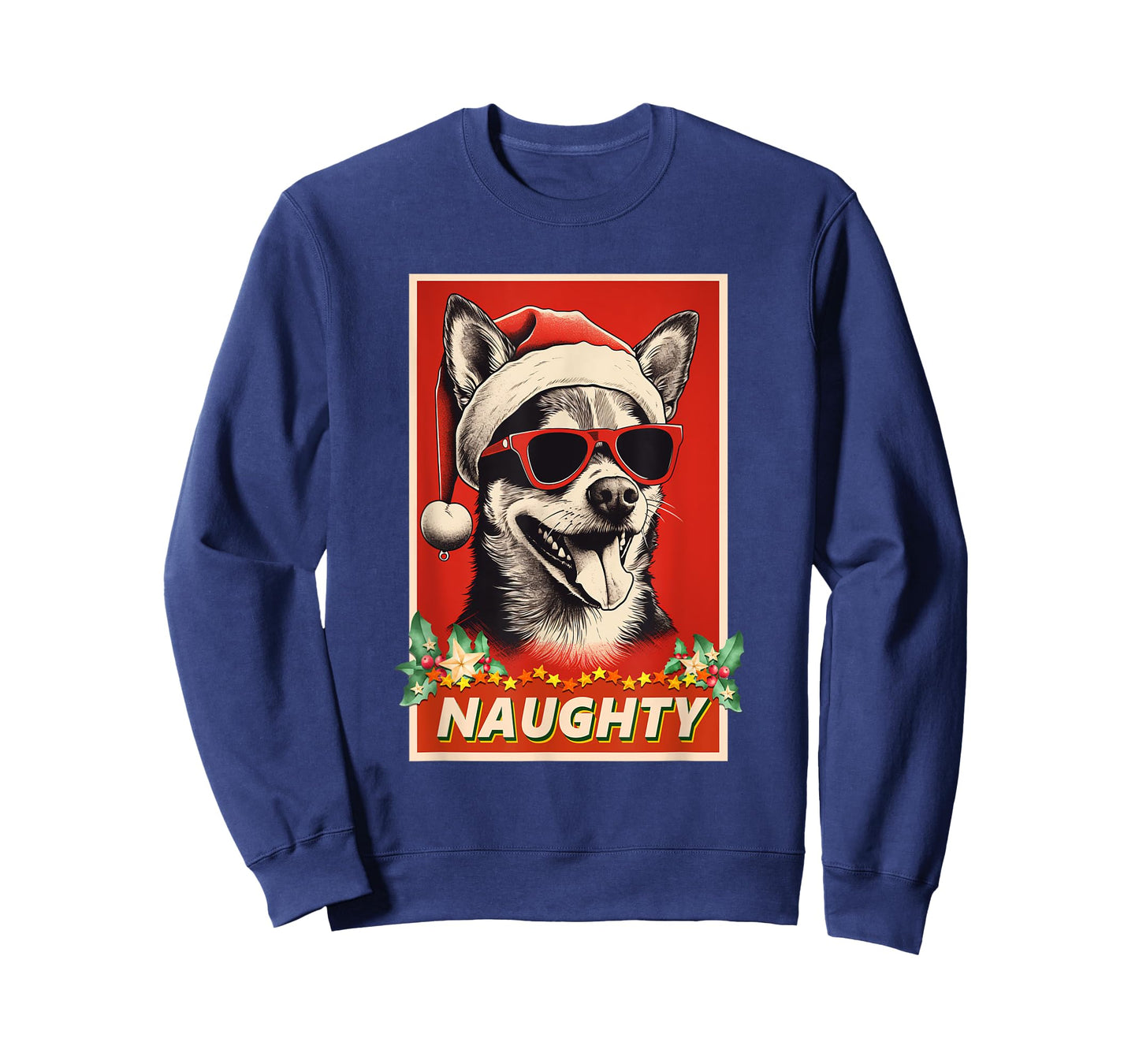Funny Huskita Christmas Naughty Vintage T-Shirt