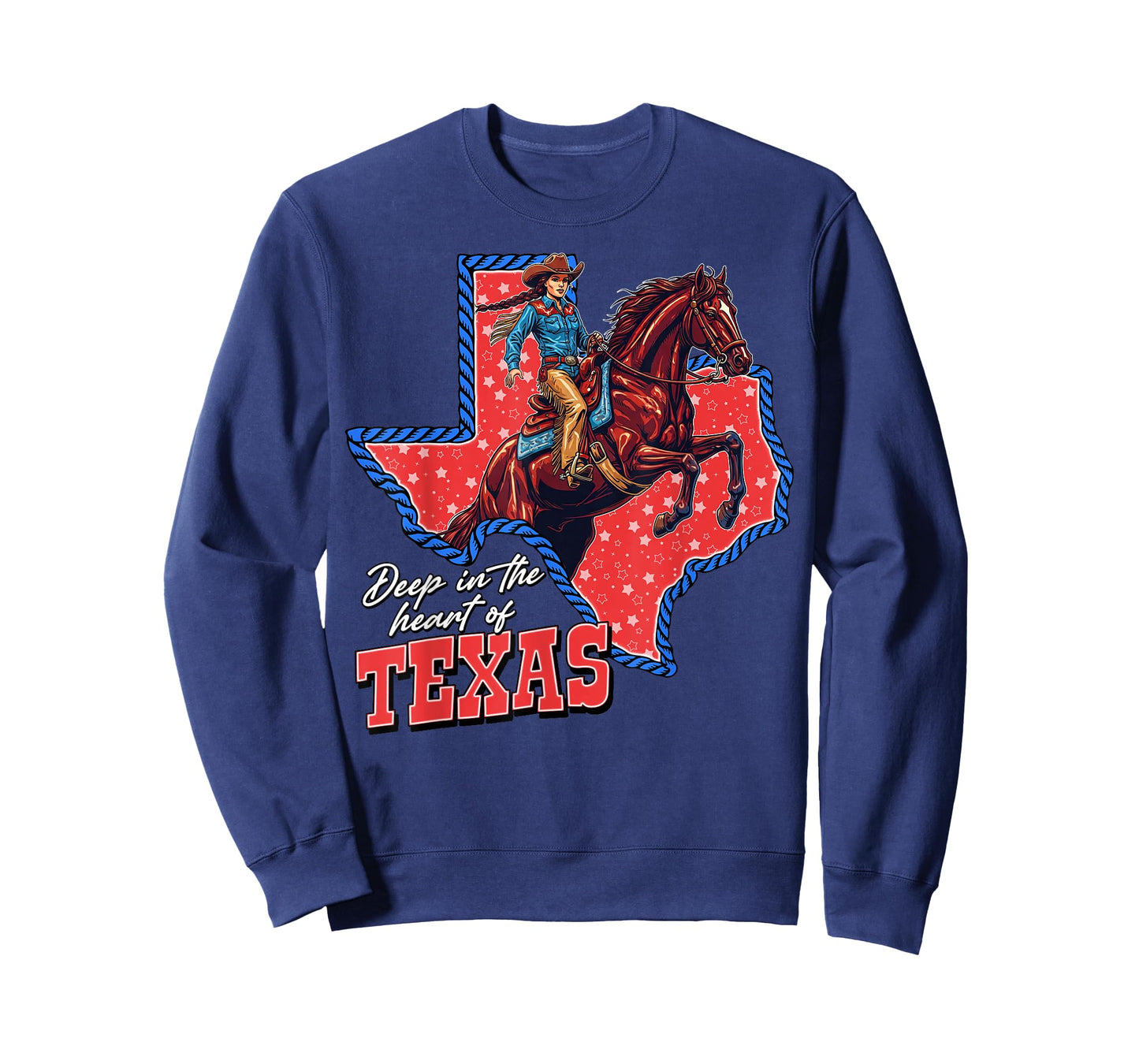 Deep in the Heart of Texas Cowgirl State Pride Cowboy T-Shirt