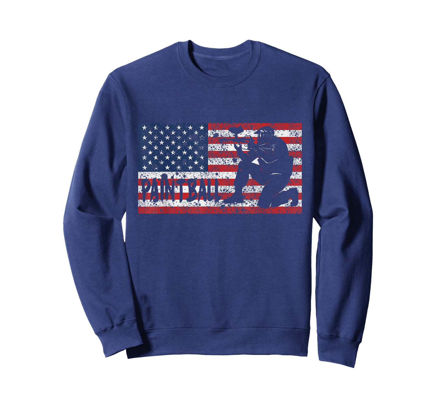Vintage American USA Flag Paintball T-Shirt
