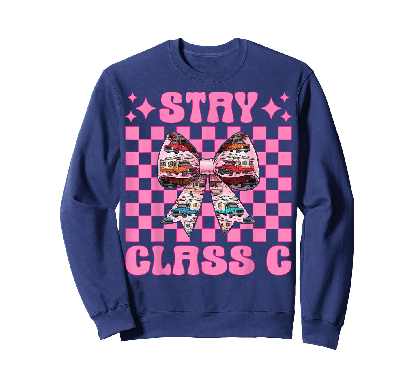 RV Camping Camper Motorhome Girl Mom Coquette Stay Class C T-Shirt