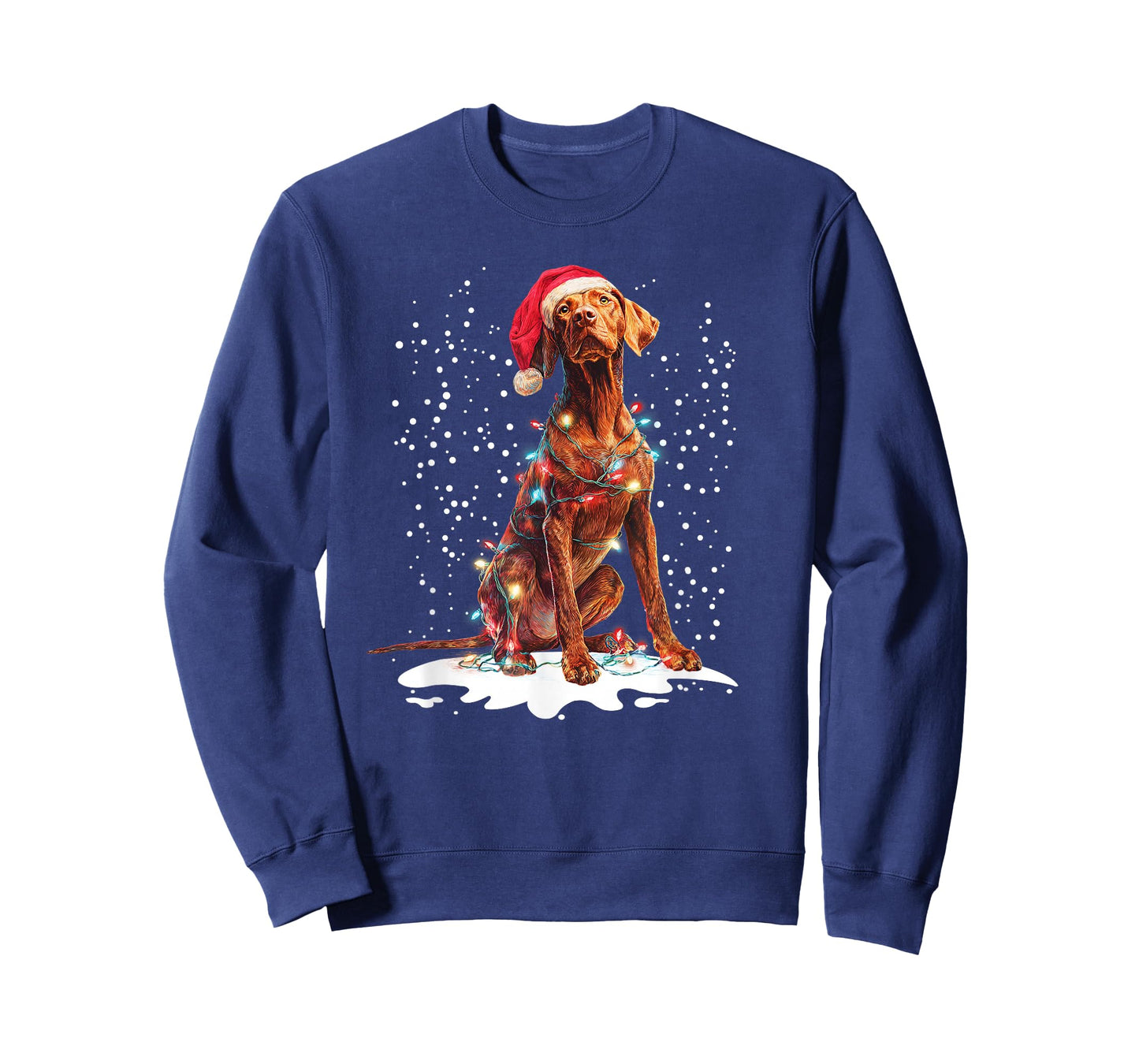 Dog Xmas Men Women Favorite Vizsla Christmas T-Shirt