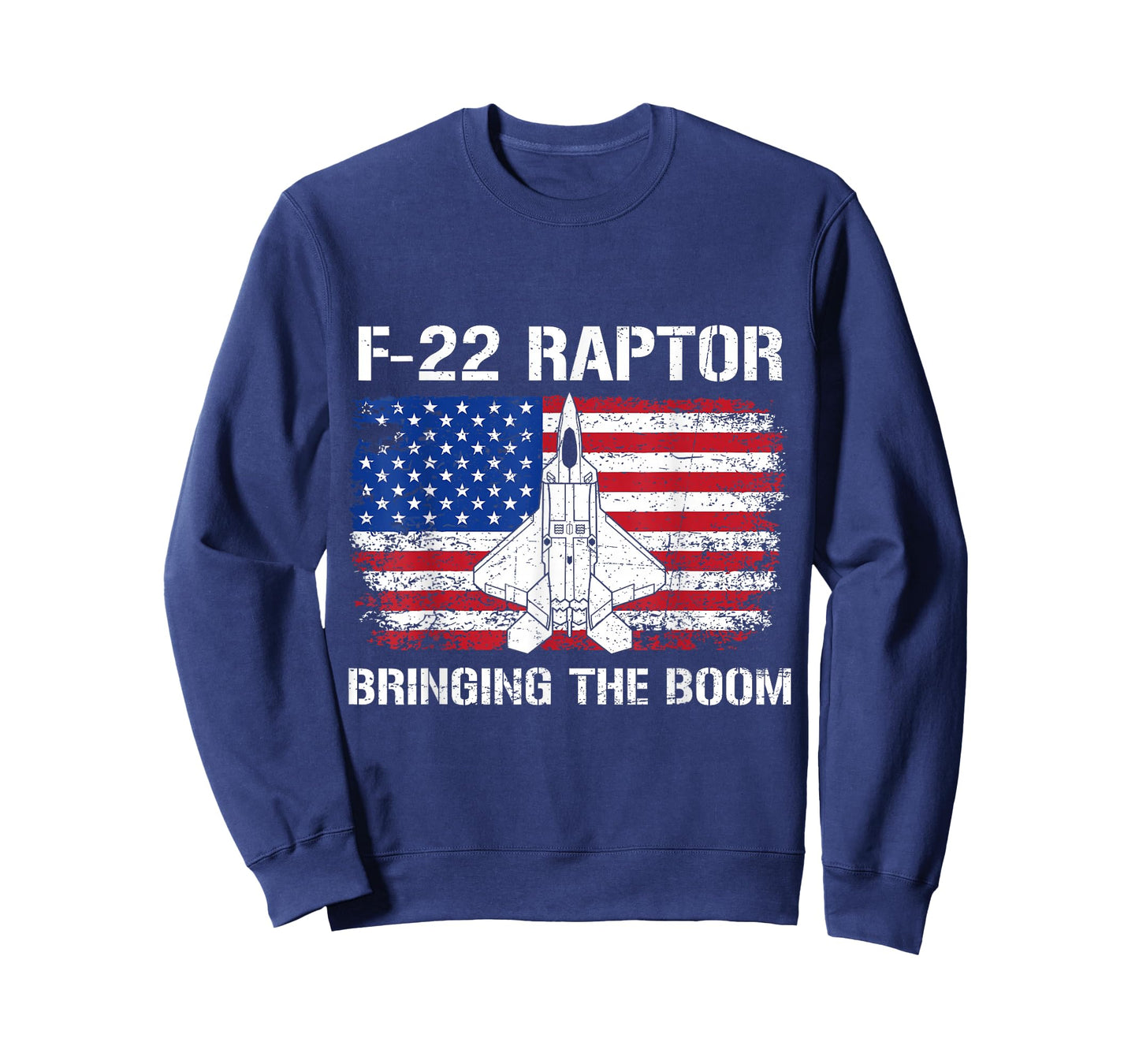 F-22 Raptor Bringing The Boom Flag USA Fighter Jet Military T-Shirt