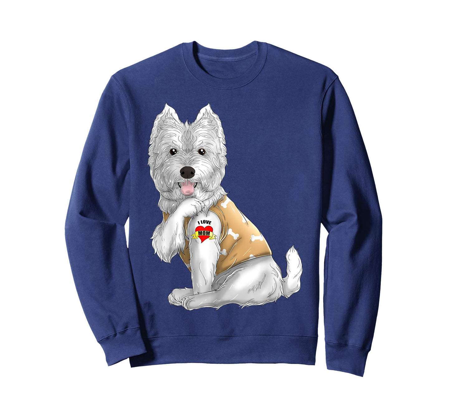 Westie I Love Mom Tattoo Dog Shirt Funny Mother's Day Gift T-Shirt