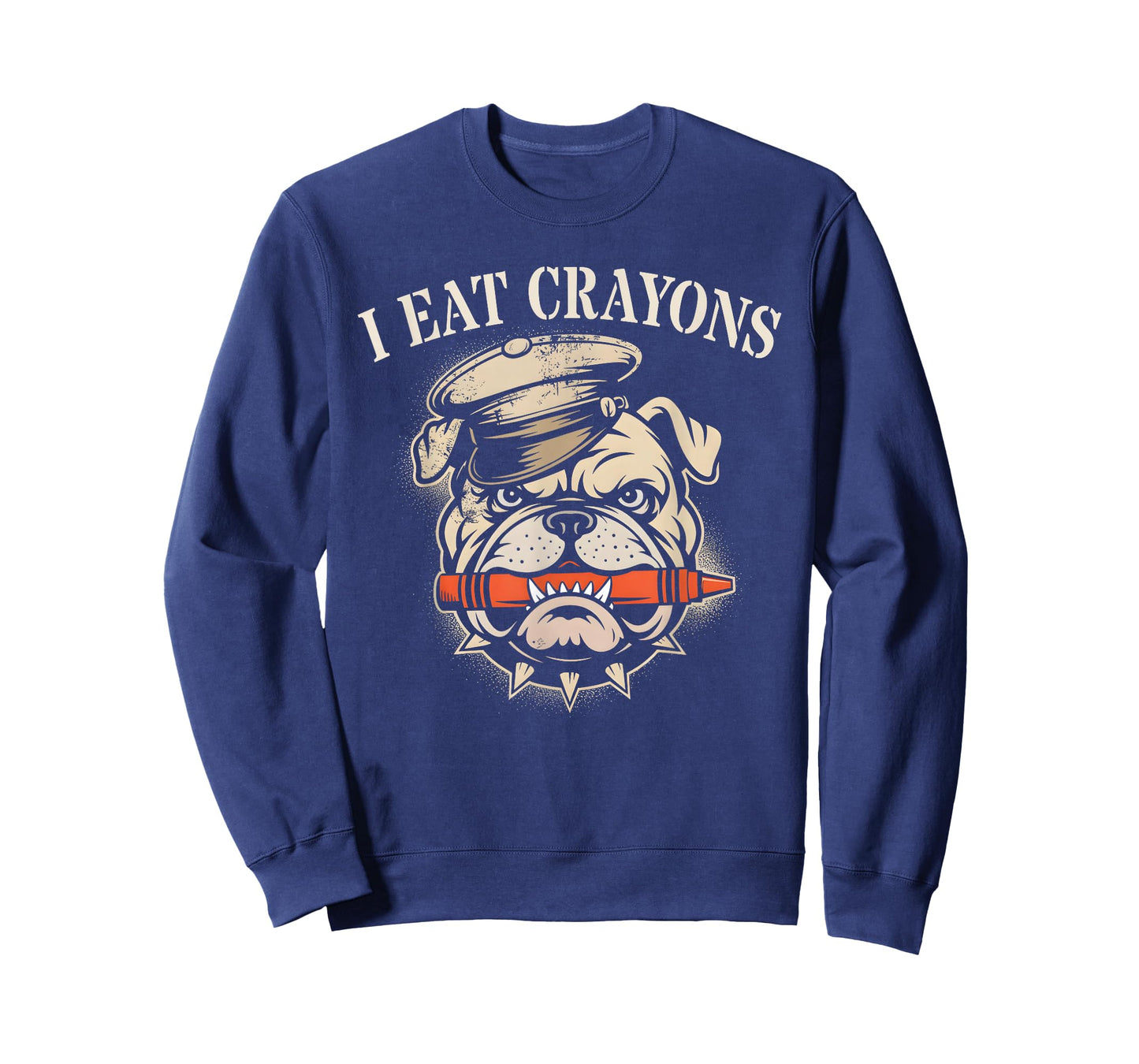 Sarcastic I Eat Crayons Bulldog Grunt Family Military Eater T-Shirt