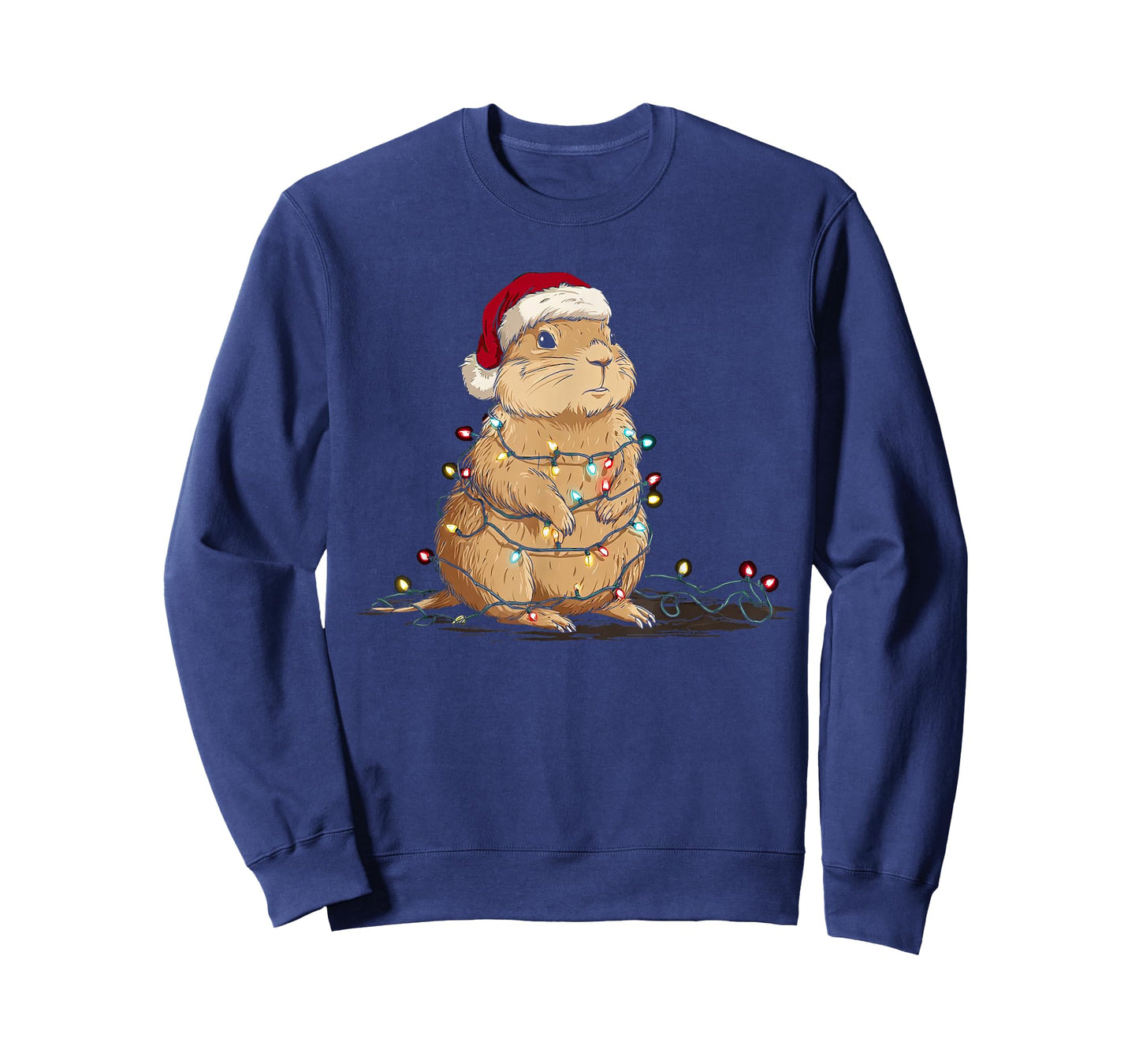 Funny Prairie Dog Christmas Graphics Animal Lights Lover T-Shirt