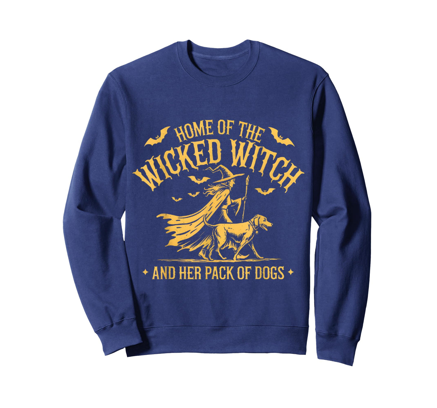 Home of the wicked witch and her pack of dog funny Halloween T-Shirt