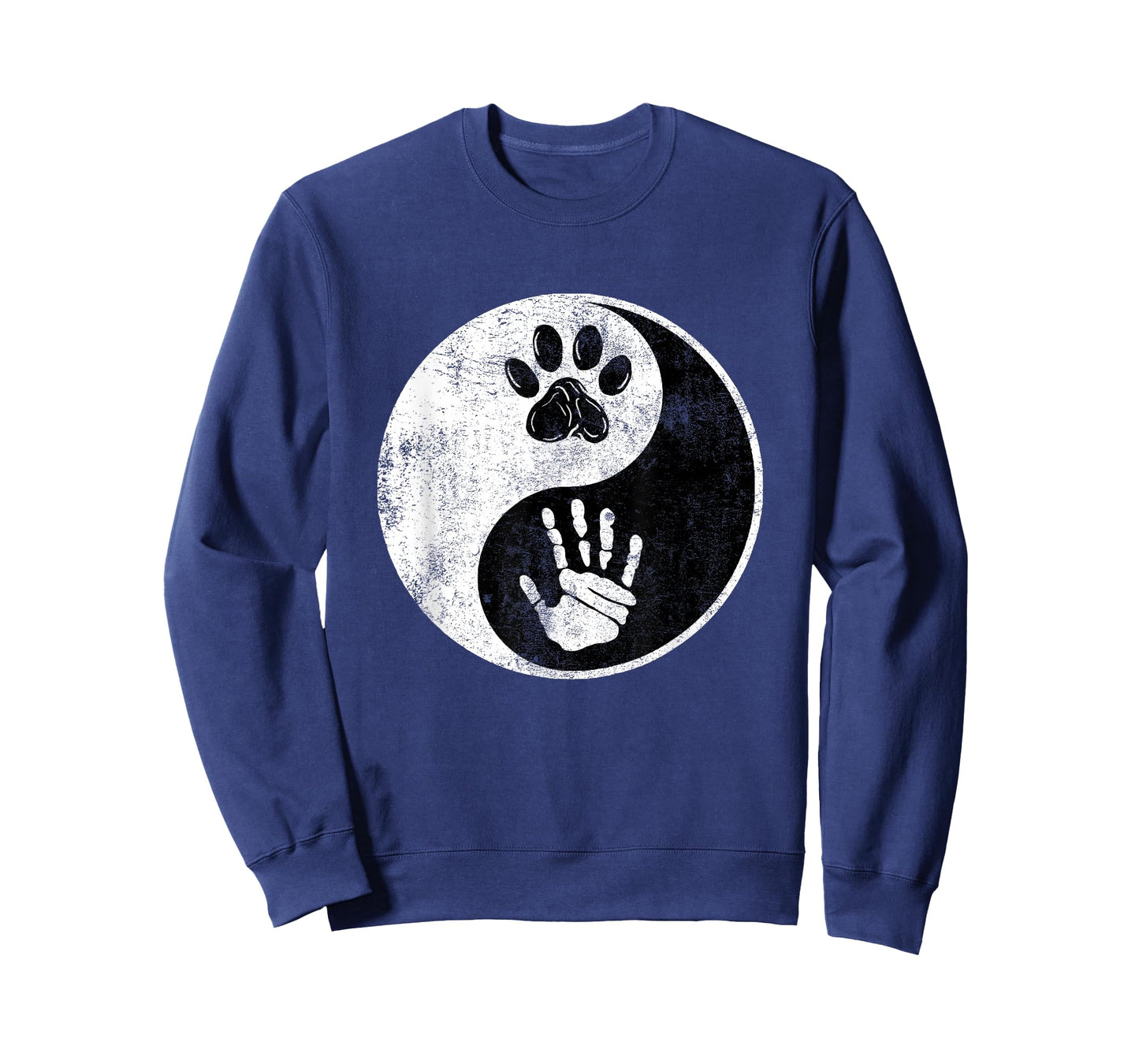 Paw Hand Yin Yang Cute Pet and Owner Harmony Balance Gift T-Shirt