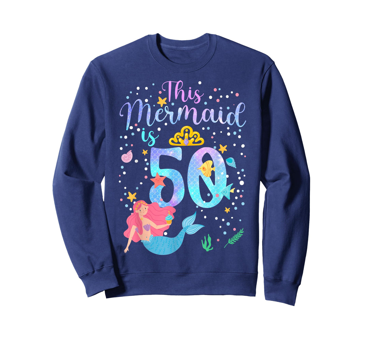This Mermaid is 50 Under The Sea Birthday Party Theme T-Shirt