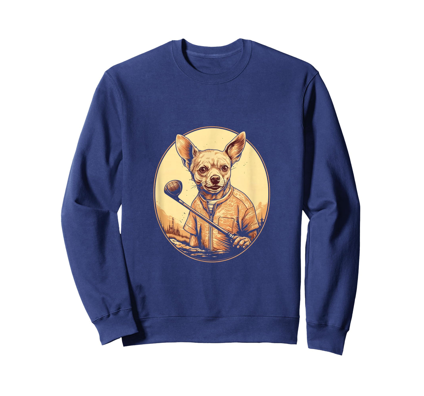 Golfer Chihuahua Golf Club Golf Player Dog Lover Golfing T-Shirt