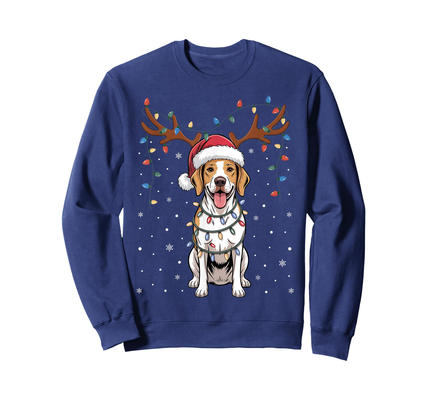Christmas English Pointer Dog Santa Reindeer Xmas Pet Dogs T-Shirt