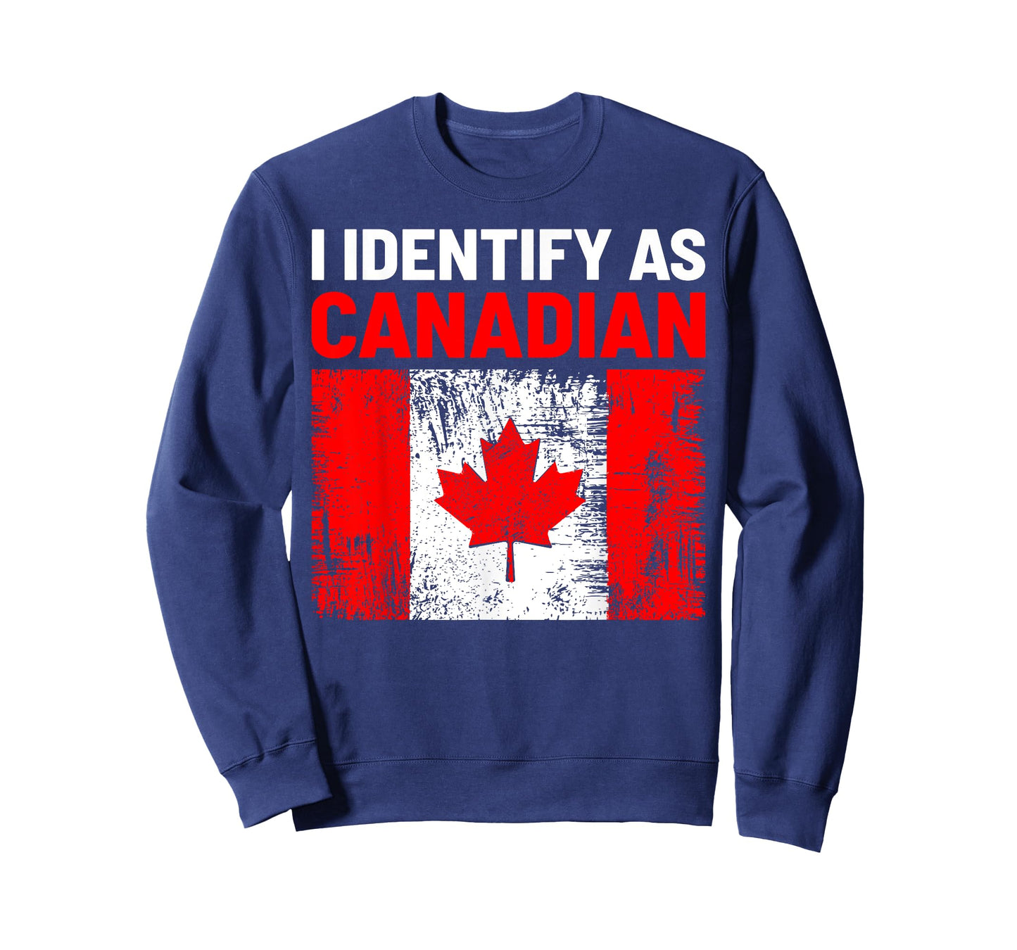 I Identify As Canadian Maple Leaf Funny Canada Lovers T-Shirt