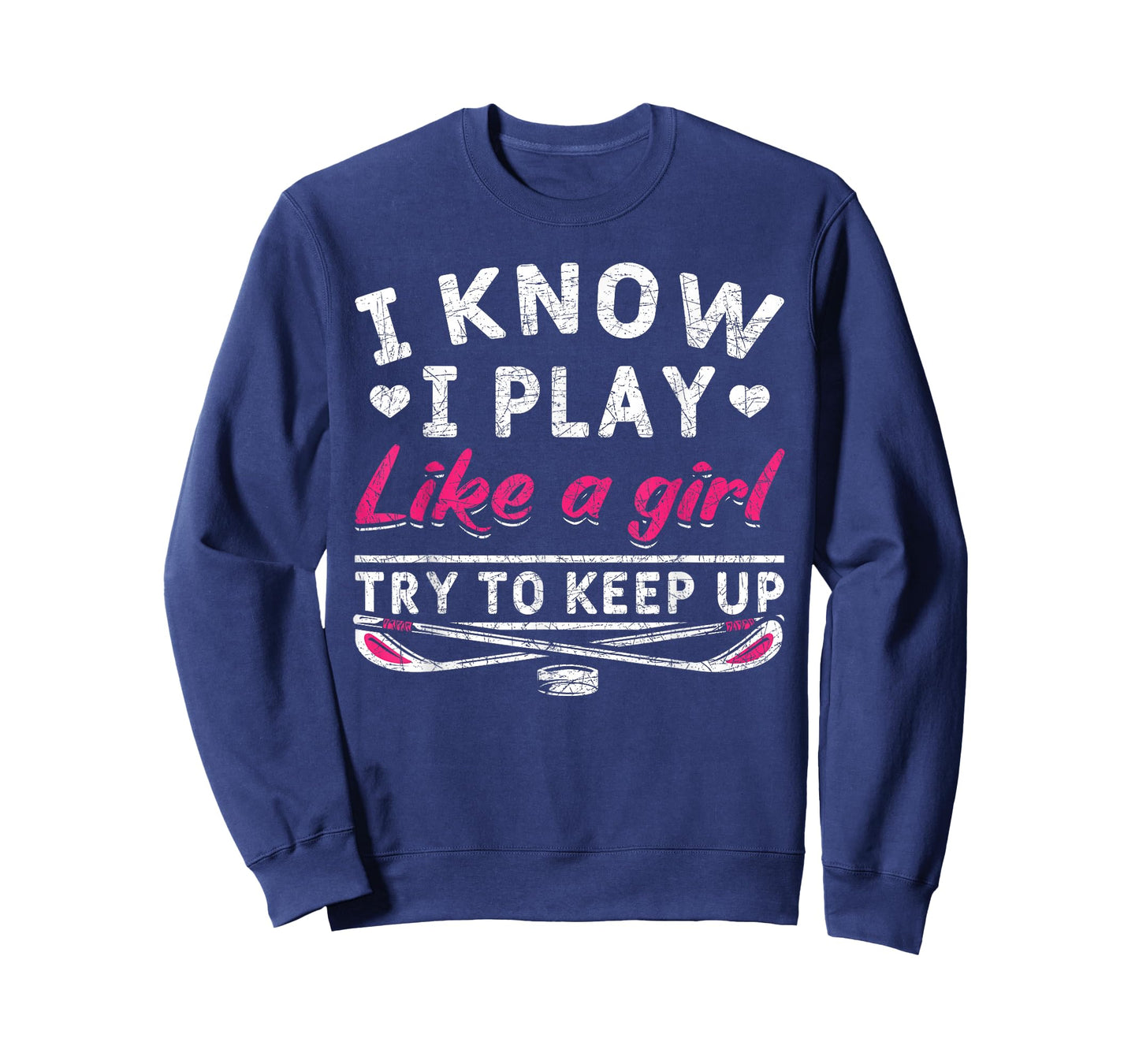 Hockey Player Women Girls Kids Gift Funny Ice Hockey T-Shirt
