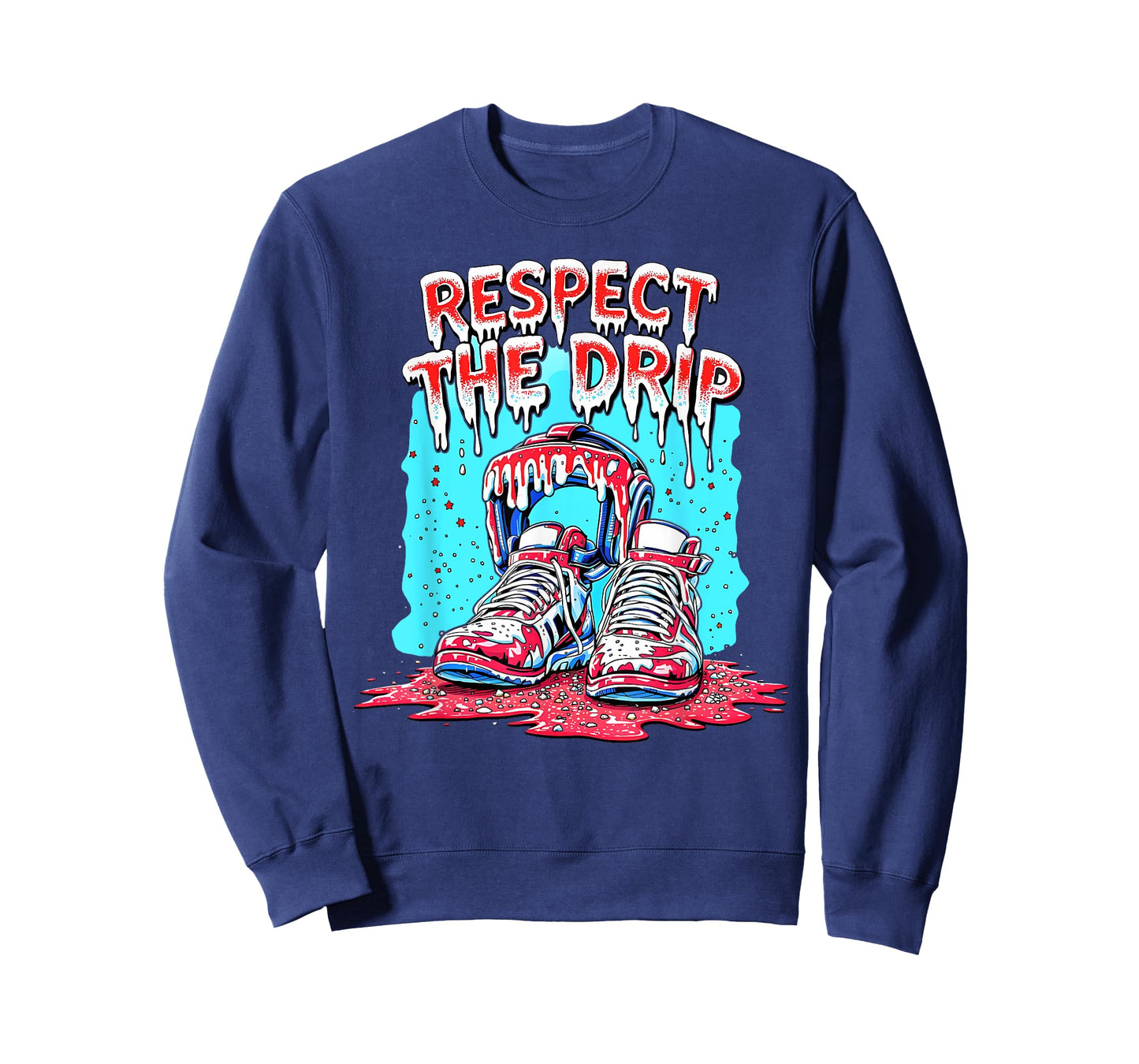 Respect The Drip Wrestling Ice Cream Drip with Sprinkles T-Shirt