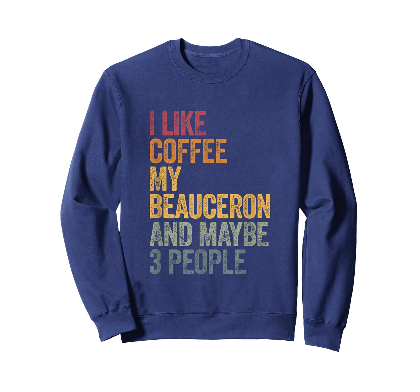 Coffee and my beauceron 3 people dog dogs saying gift T-Shirt