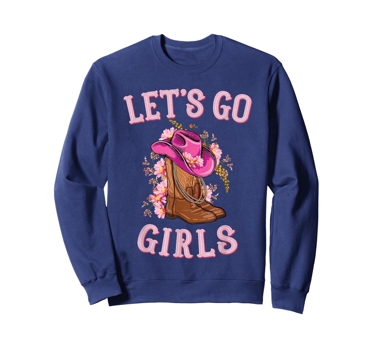 Cute Western Cowgirls Country Western Rodeo Let's Go Girls T-Shirt