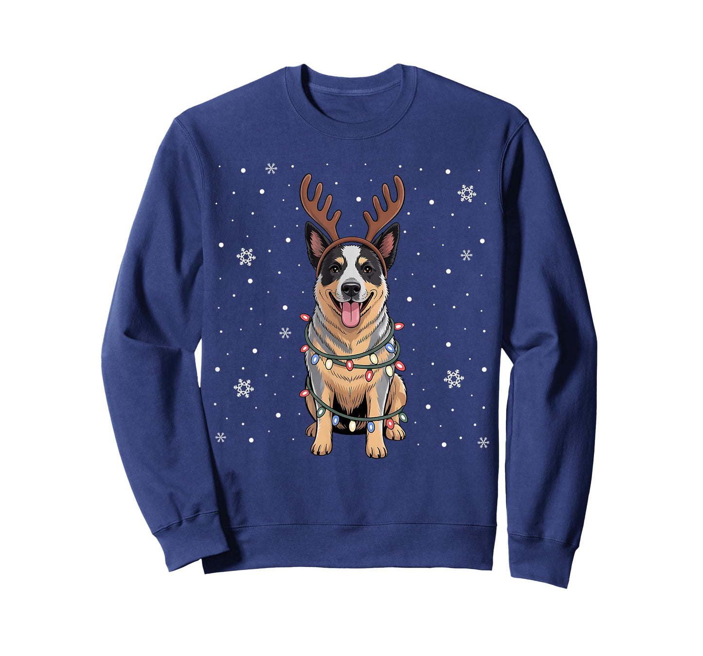 Xmas Holiday Santa Australian Cattle Dog Christmas Pajama T-Shirt