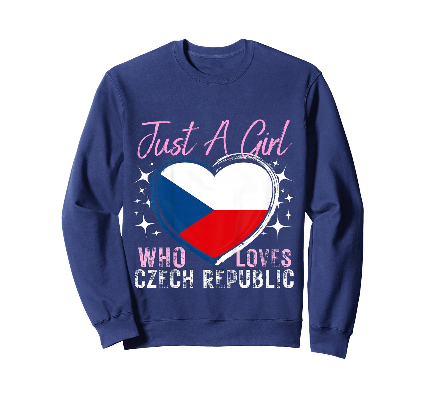 Kids Just A Girl Who Loves Czech Republic Heart Flag for Girls T-Shirt