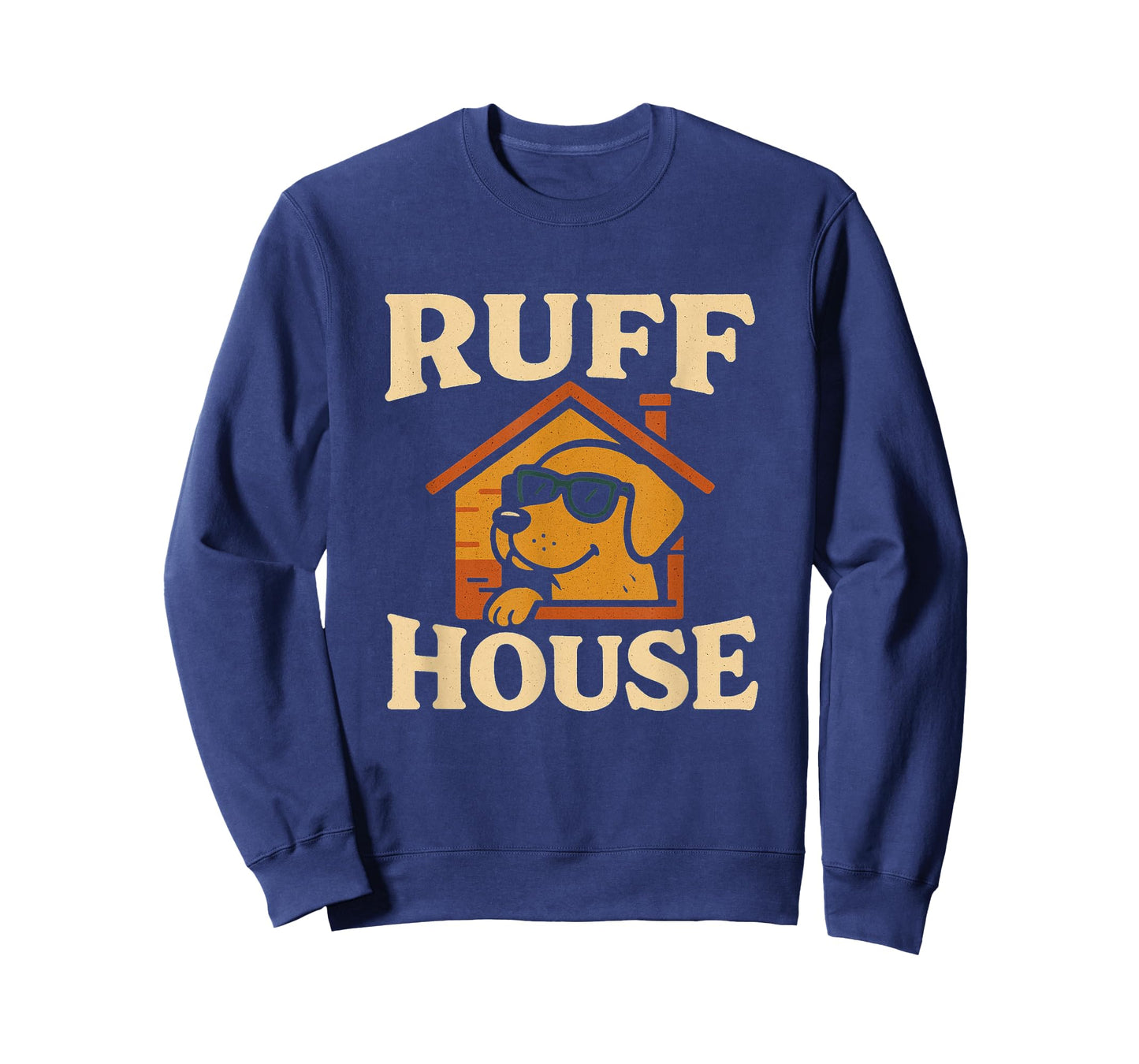 Ruff House Funny Cool Dog Sunglasses Home Pet Dog Puppy T-Shirt