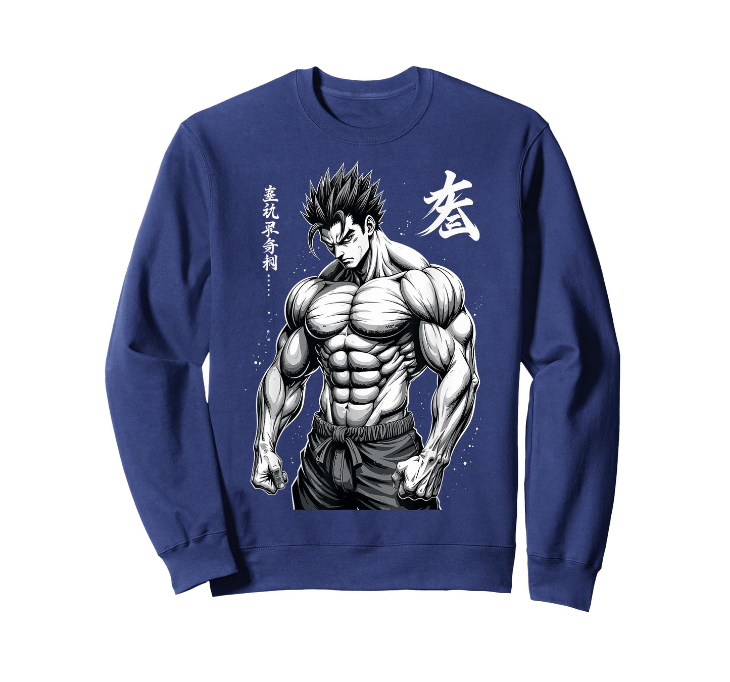 Powerlifter Japanese Anime Style Muscle Bodybuilder Gym T-Shirt