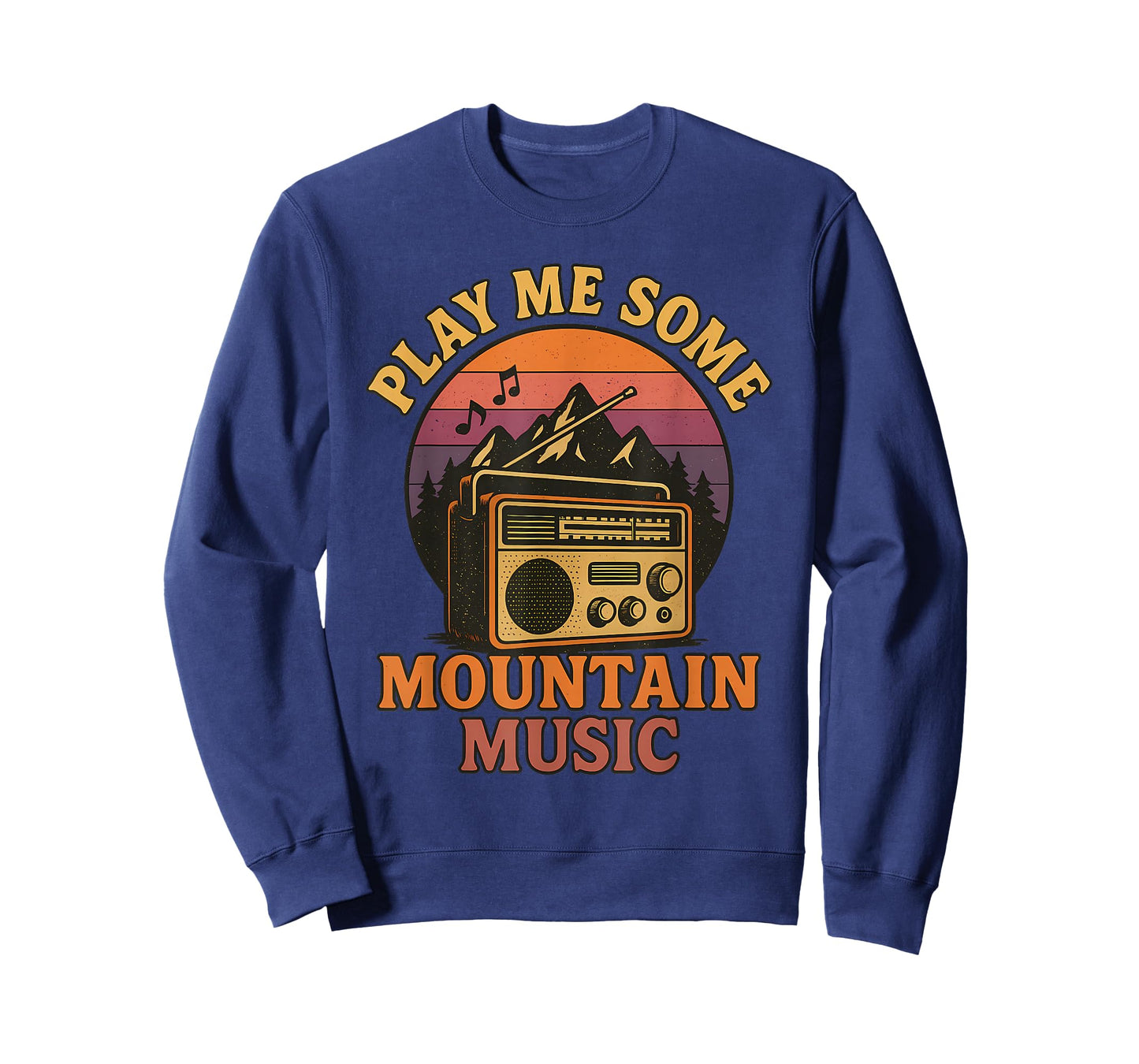 Play Me Some Mountain Music Retro Country Music T-Shirt