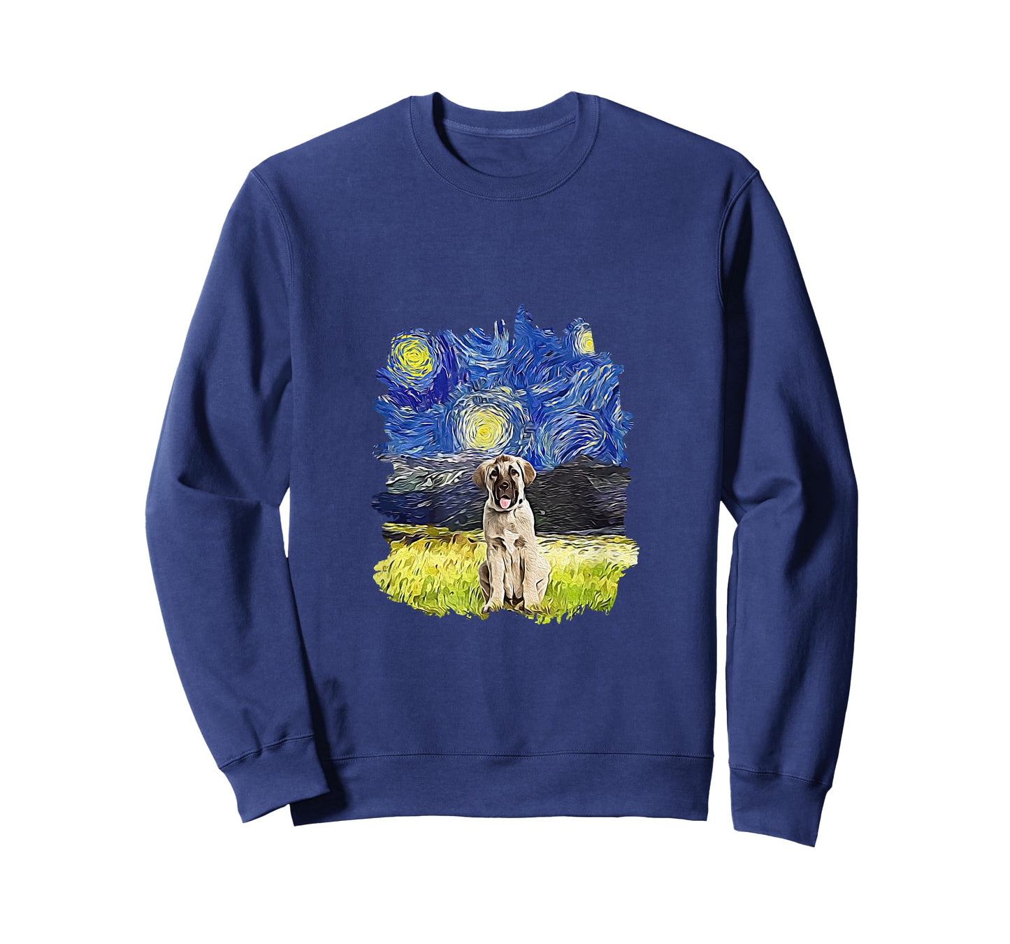Starry Night Impressionist - Dog Art Anatolian Shepherd Dog T-Shirt