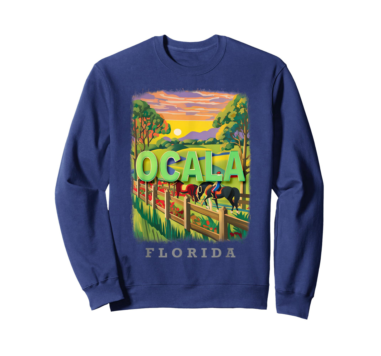 Ocala Florida FL Horse Country Bliss SD634 T-Shirt