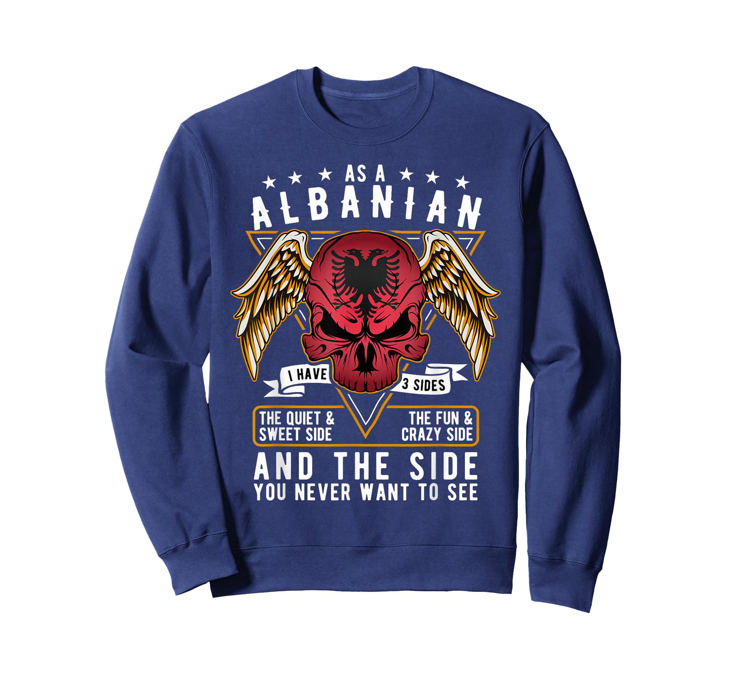 Albanian Shirt Albania Flag Skull Albanian Roots Heritage T-Shirt