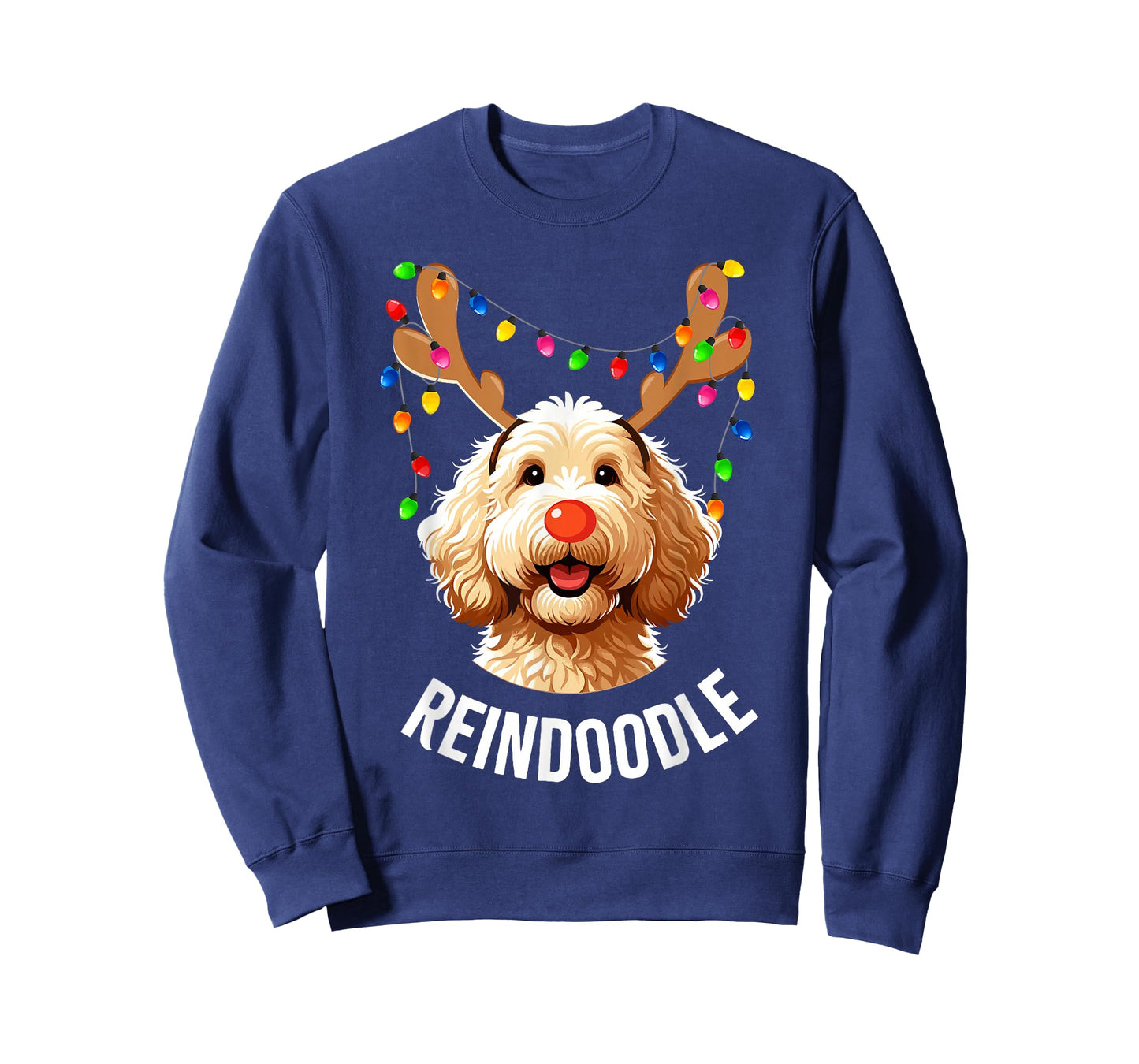 Christmas Goldendoodle Reindeer Doodle Dog Reindoodle Dog T-Shirt