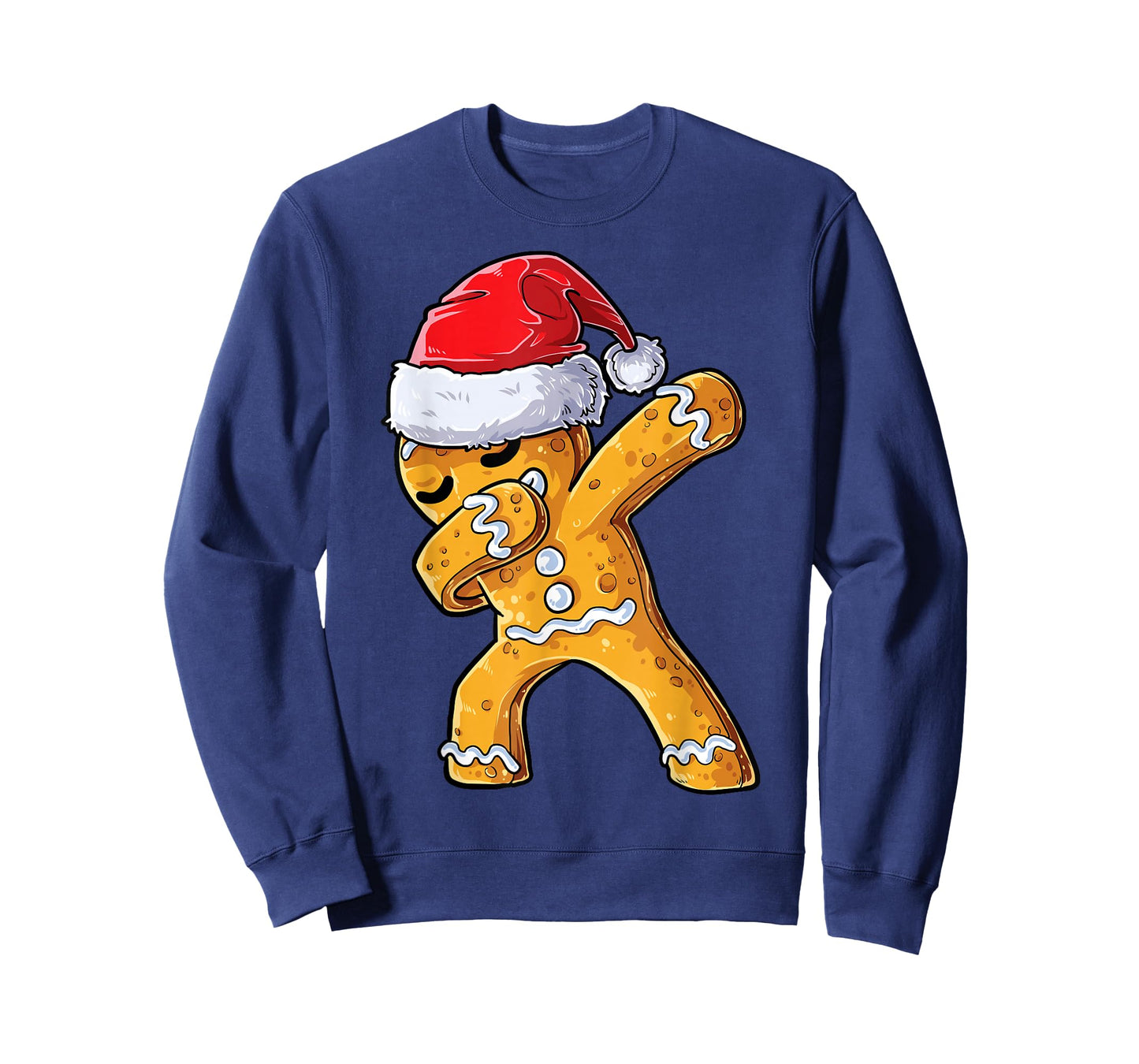 Dabbing Gingerbread Santa Christmas Boys Men Xmas Cookie T-Shirt