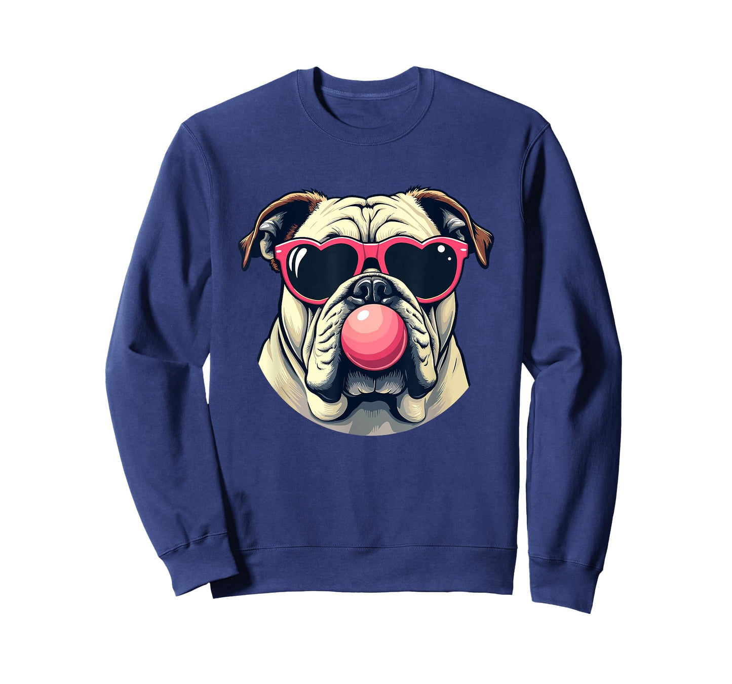 Bulldogs Preppy Mascot Bulldogs Blowing Bubble Girly Mama T-Shirt