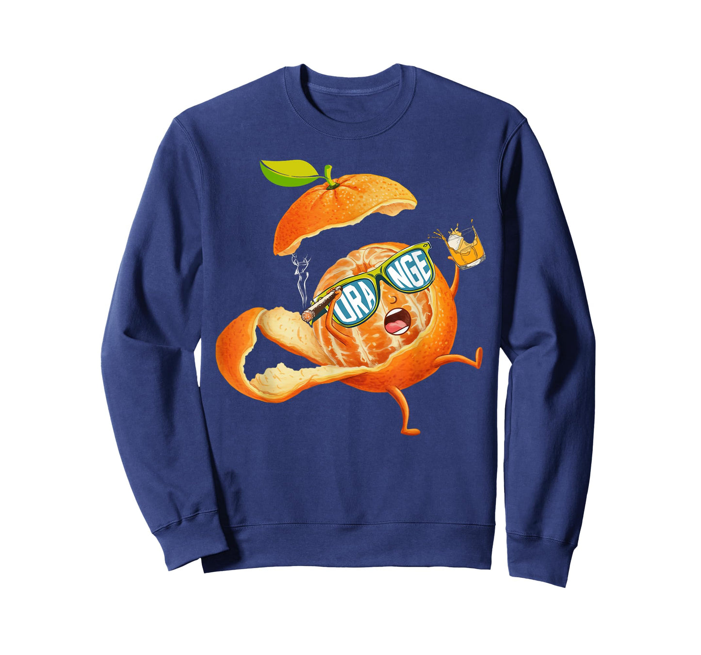 Orange Cute Fruit Relaxing Lazy Funny T-Shirt