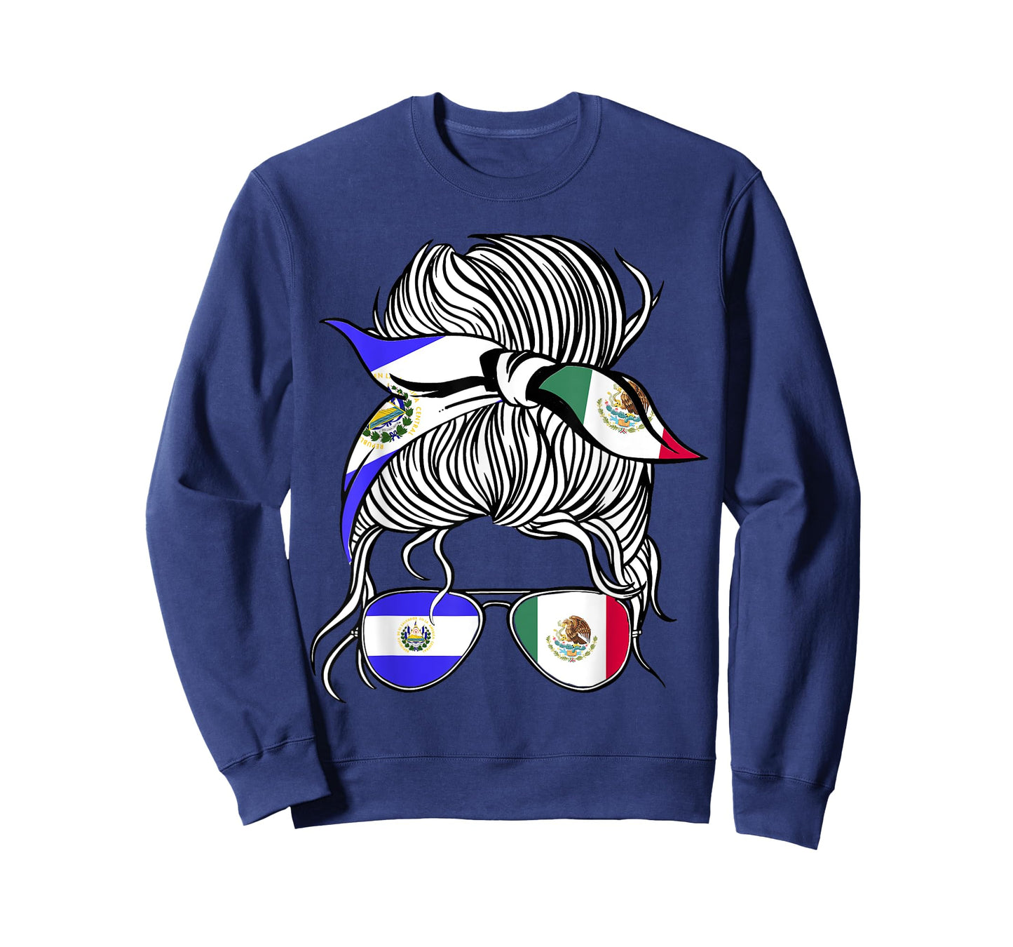 El Salvador Flag Mexico Grown Women Girl Country T-Shirt
