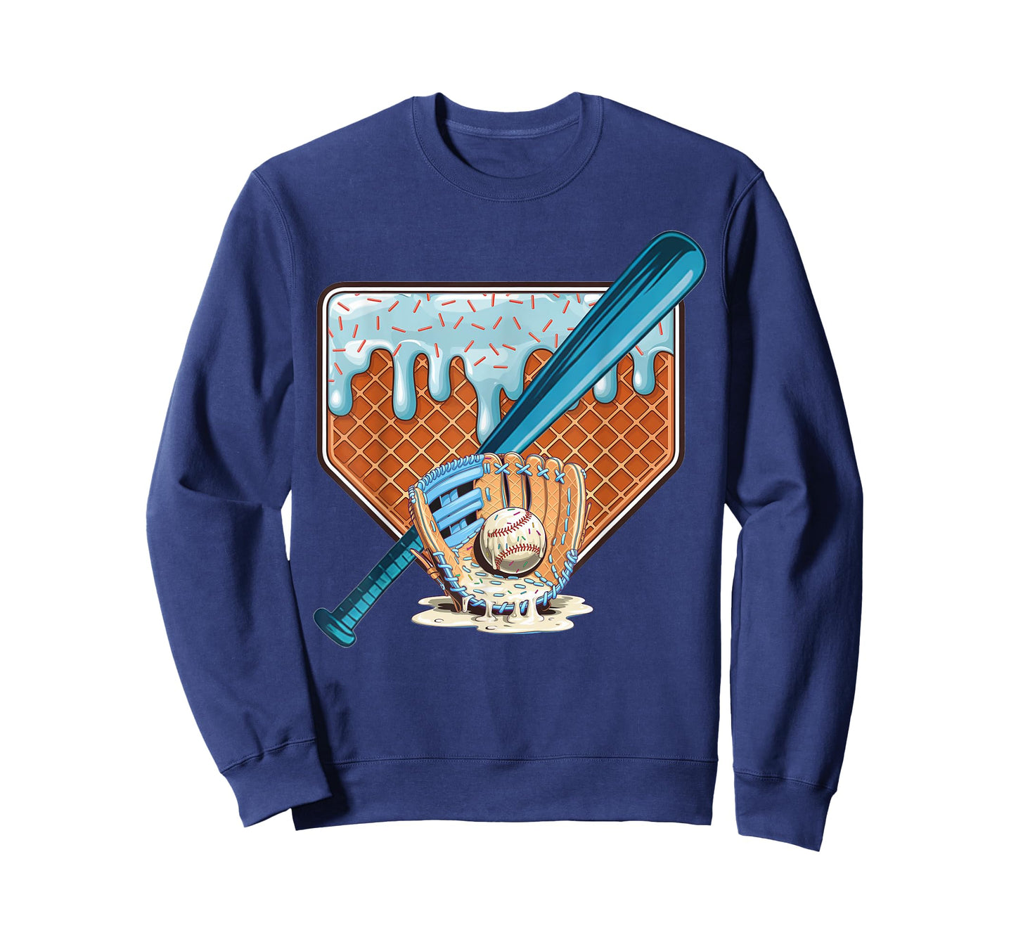 Baseball Home Plate Drip With Sprinkles Drip T-Shirt