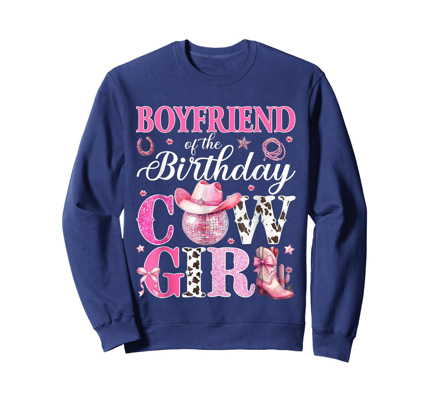 Boyfriend Of The Birthday Cowgirl Rodeo Party Bday Girl T-Shirt