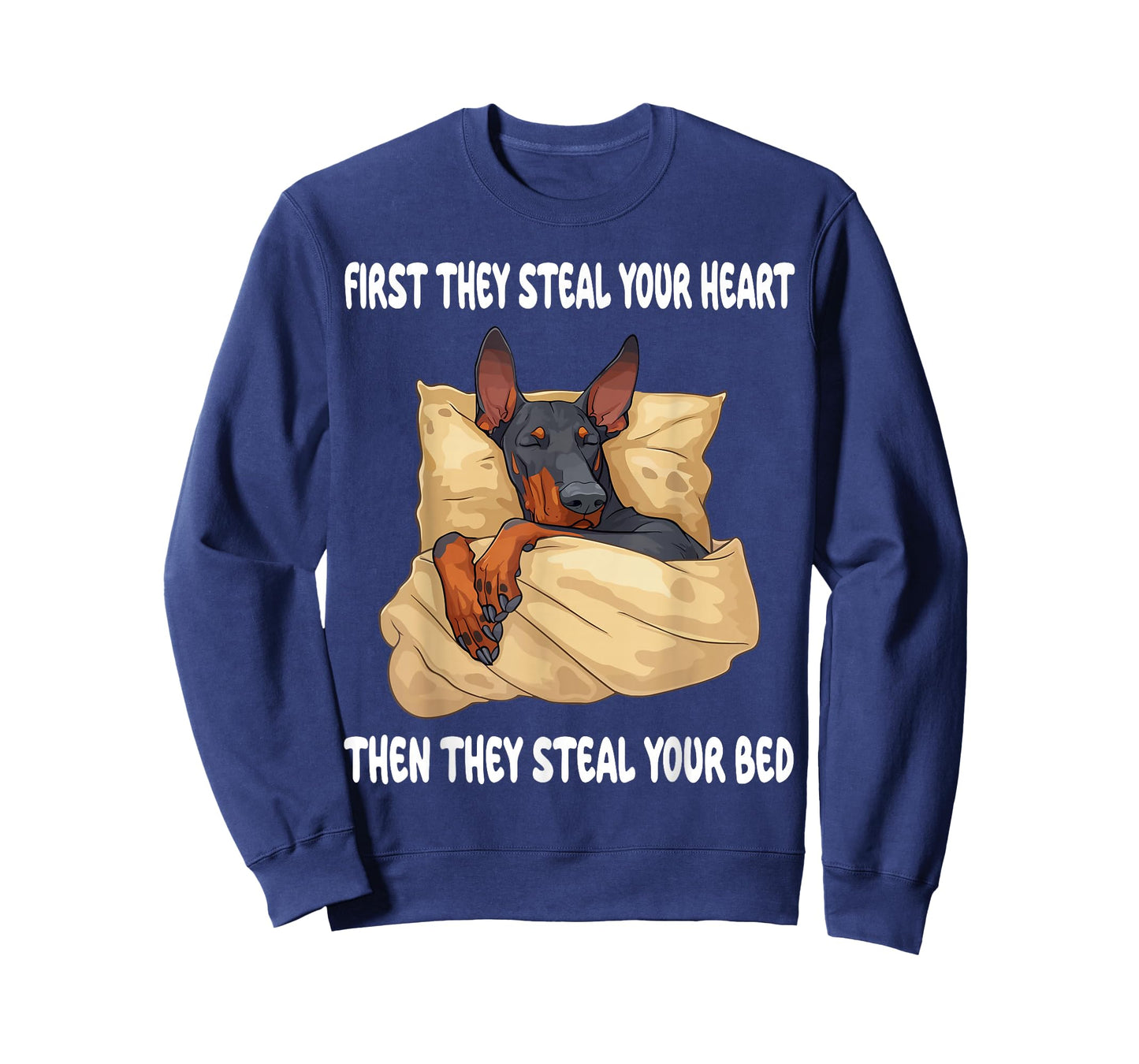 Doberman Pinscher Sleeping Pajamas Nightgown T-Shirt