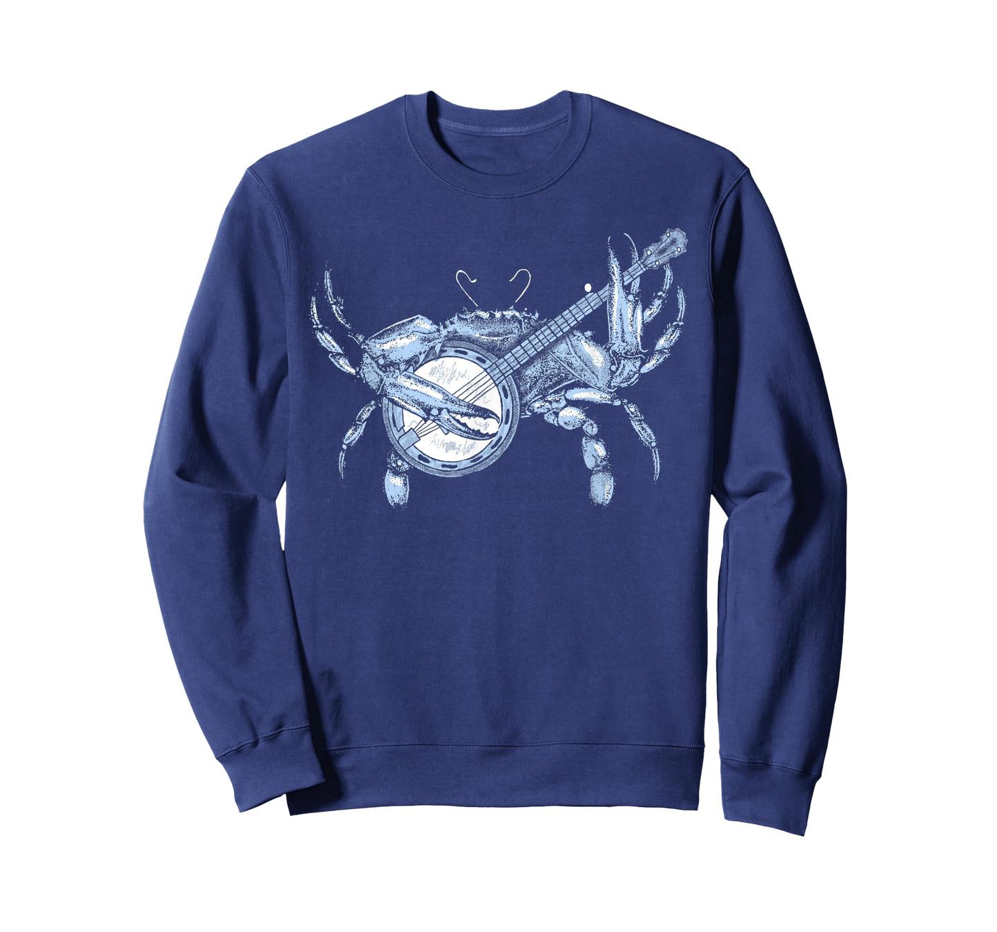 Bluegrass Blue Crab Funny Cute Banjo Chesapeake Bay Vintage T-Shirt