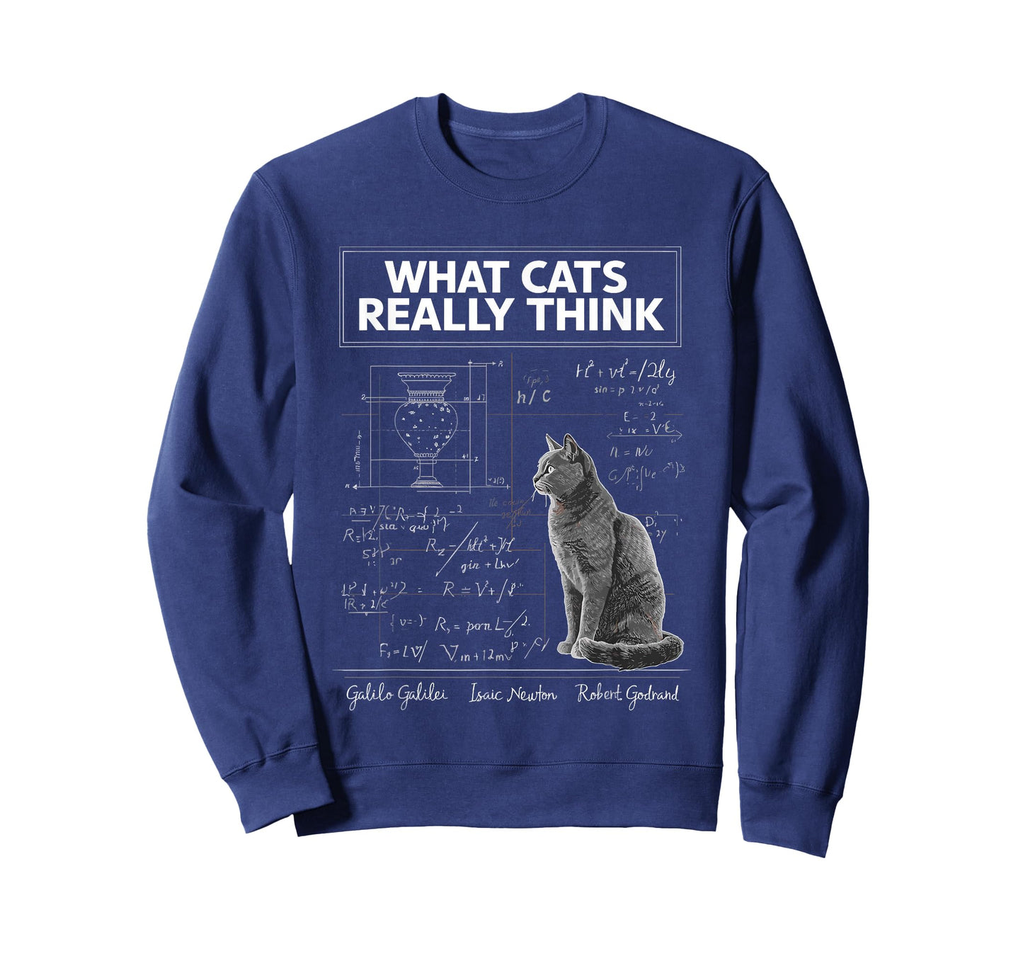 What Cats Really Think, Funny Physics Science for Cat Lovers T-Shirt