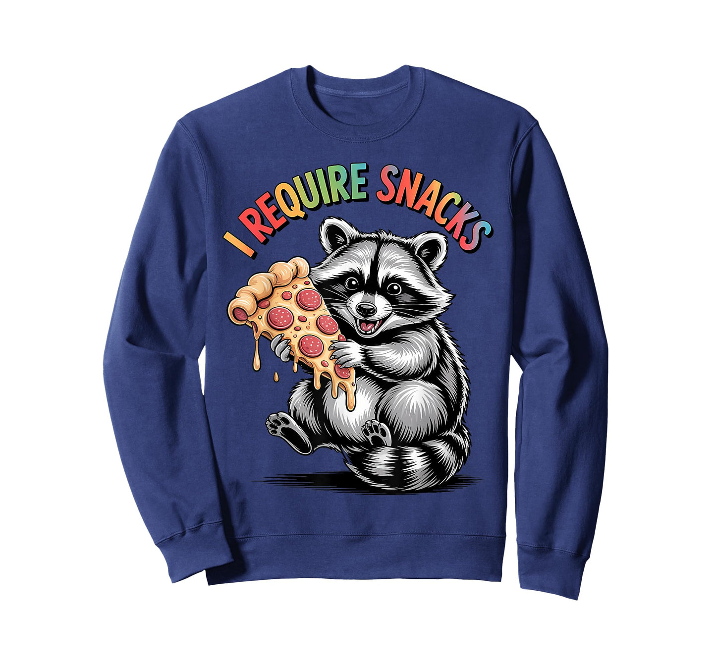 I Require Snacks Raccoon Shirt Funny Christmas Men Women T-Shirt